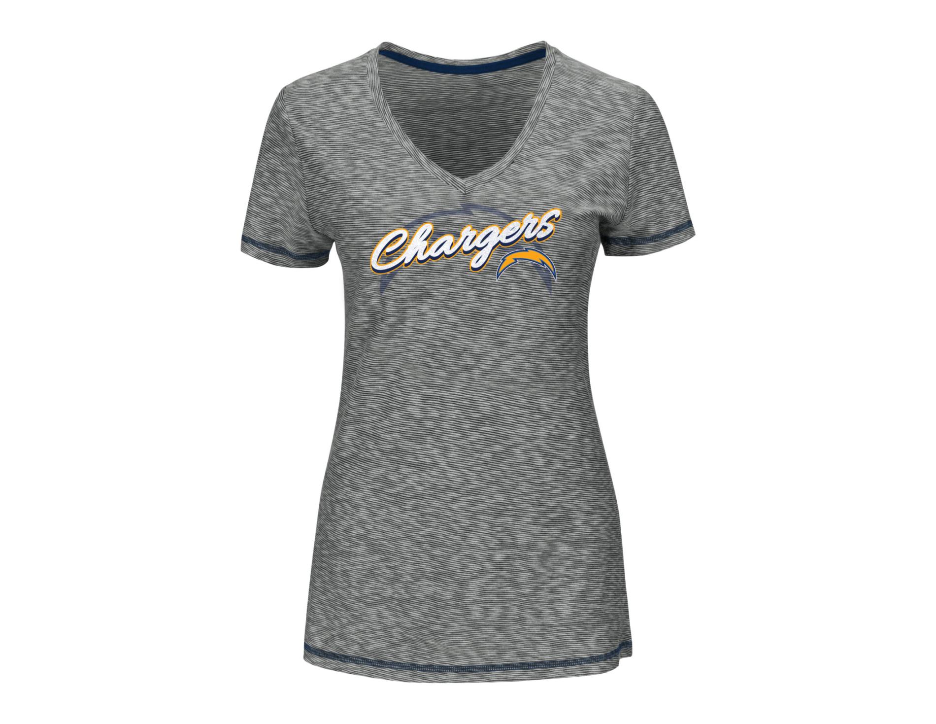 NFL Women's Ribbed Graphic T-Shirt - San Diego Chargers