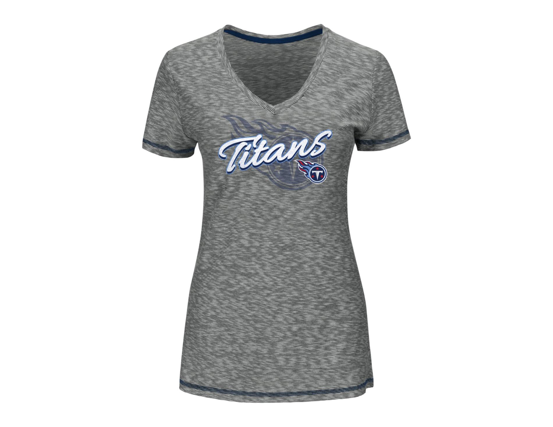 NFL Women's Ribbed Graphic T-Shirt - Tennessee Titans