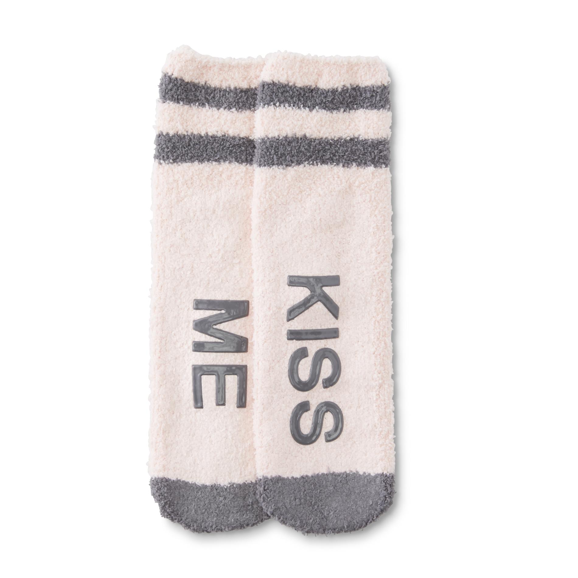 Joe Boxer Juniors' Gripper Socks - Kiss Me