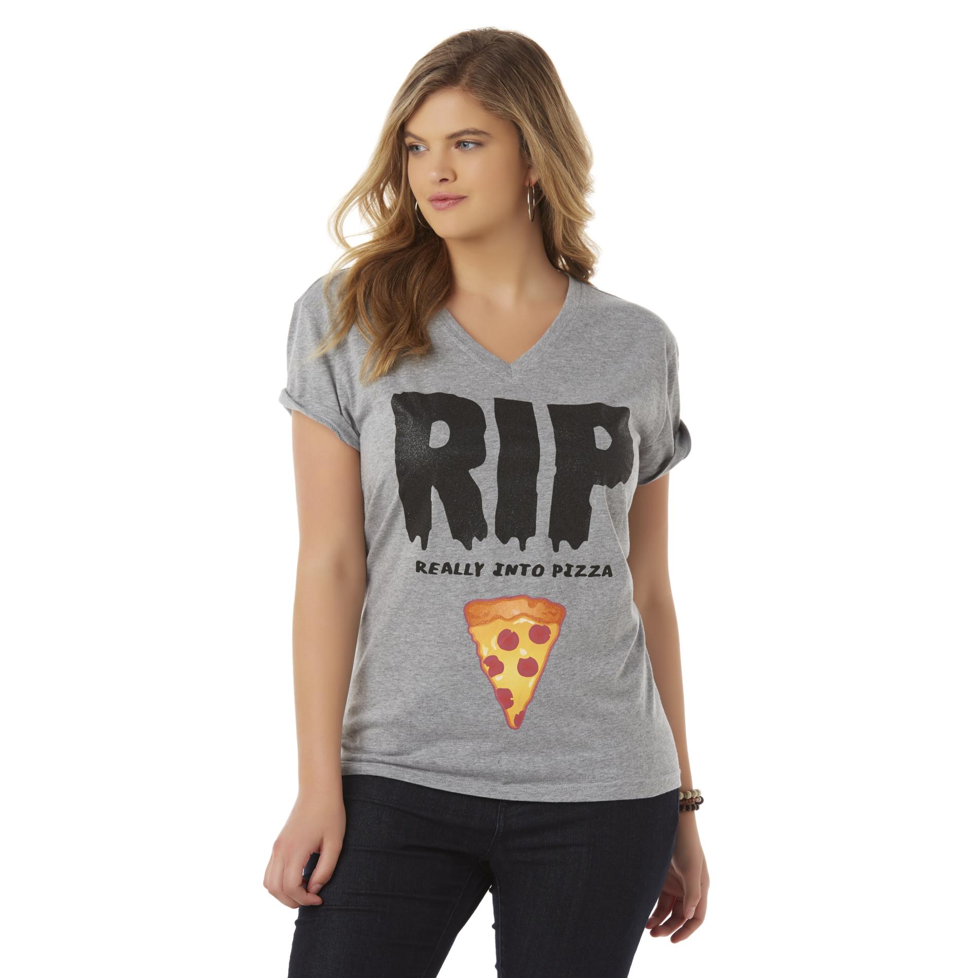 Joe Boxer Juniors' Plus Graphic T-Shirt - Pizza