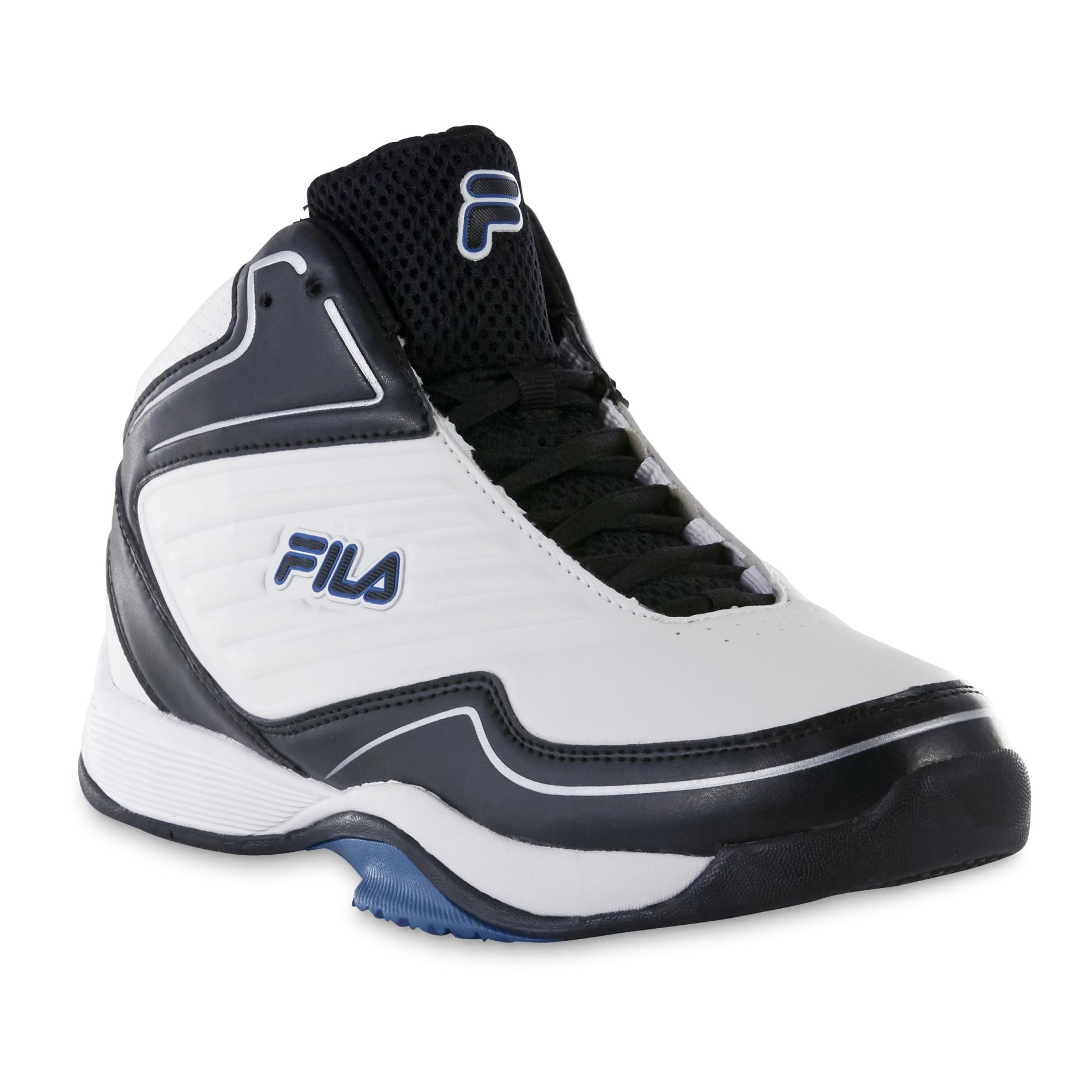 Fila Men s Import Basketball Shoe White Black Blue Fila Men s Import Basketball Shoe White Black Blue