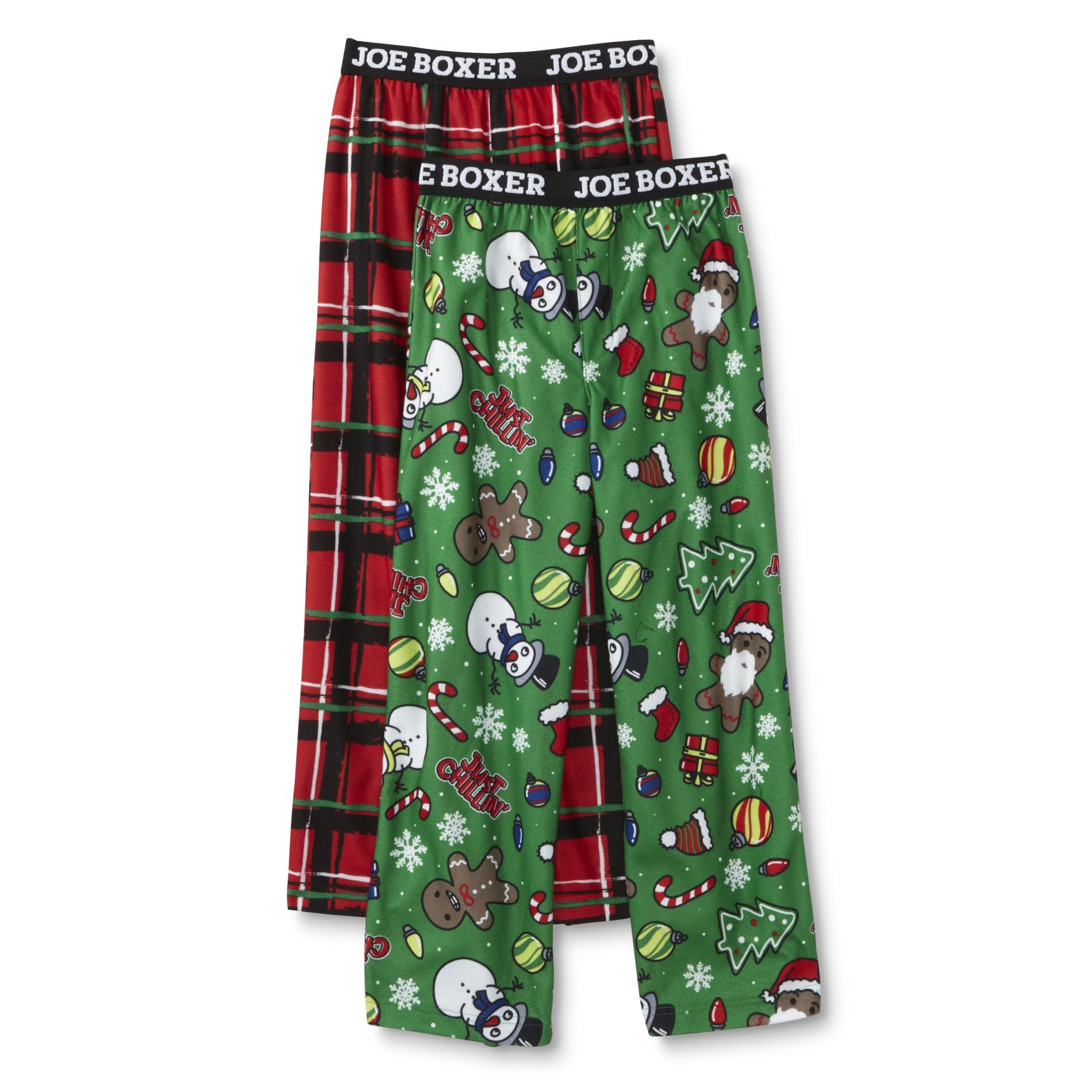 Joe Boxer Boys' 2-Pairs Christmas Pajama Pants - Just Chillin