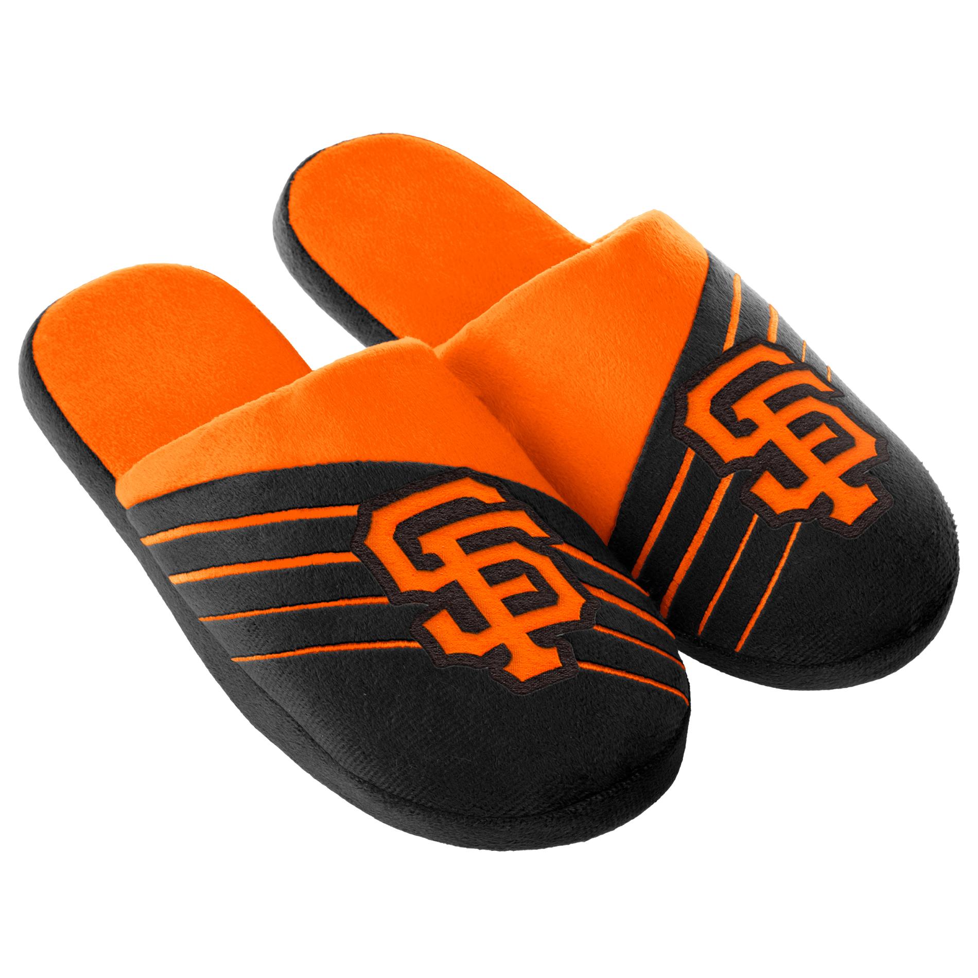 MLB Men's San Francisco Giants Black/Orange Slippers