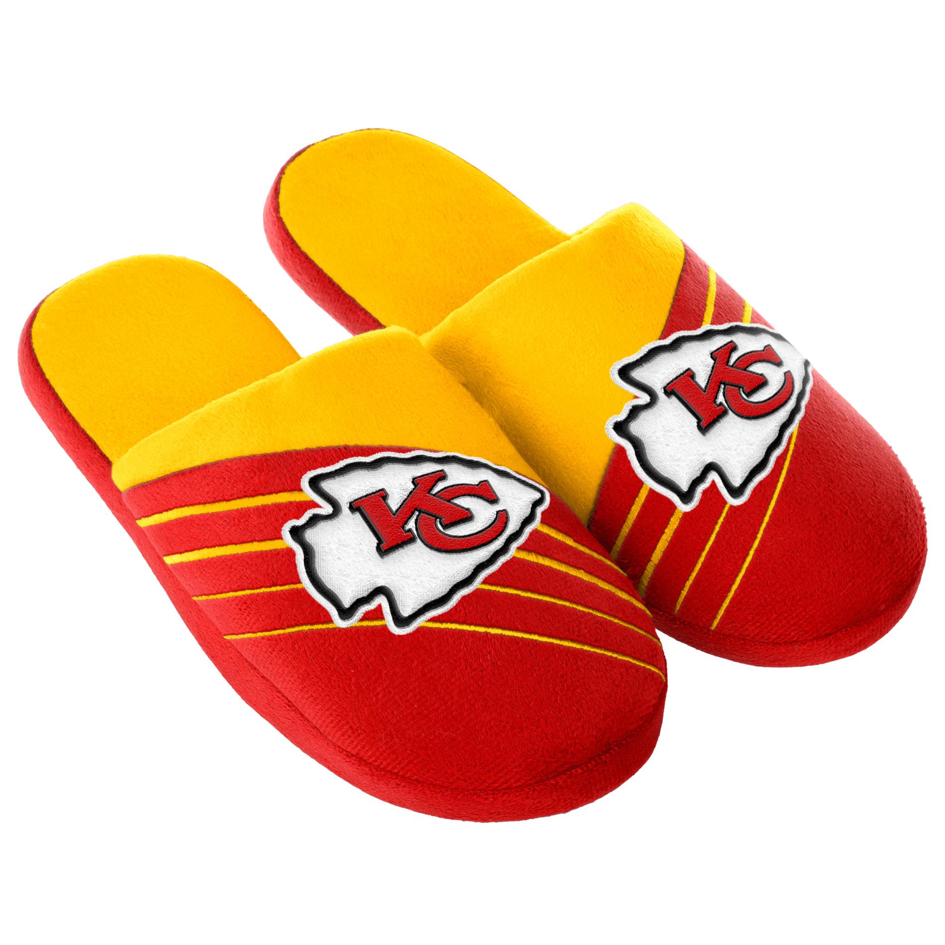 NFL Men's Kansas City Chiefs Red/Gold Slippers