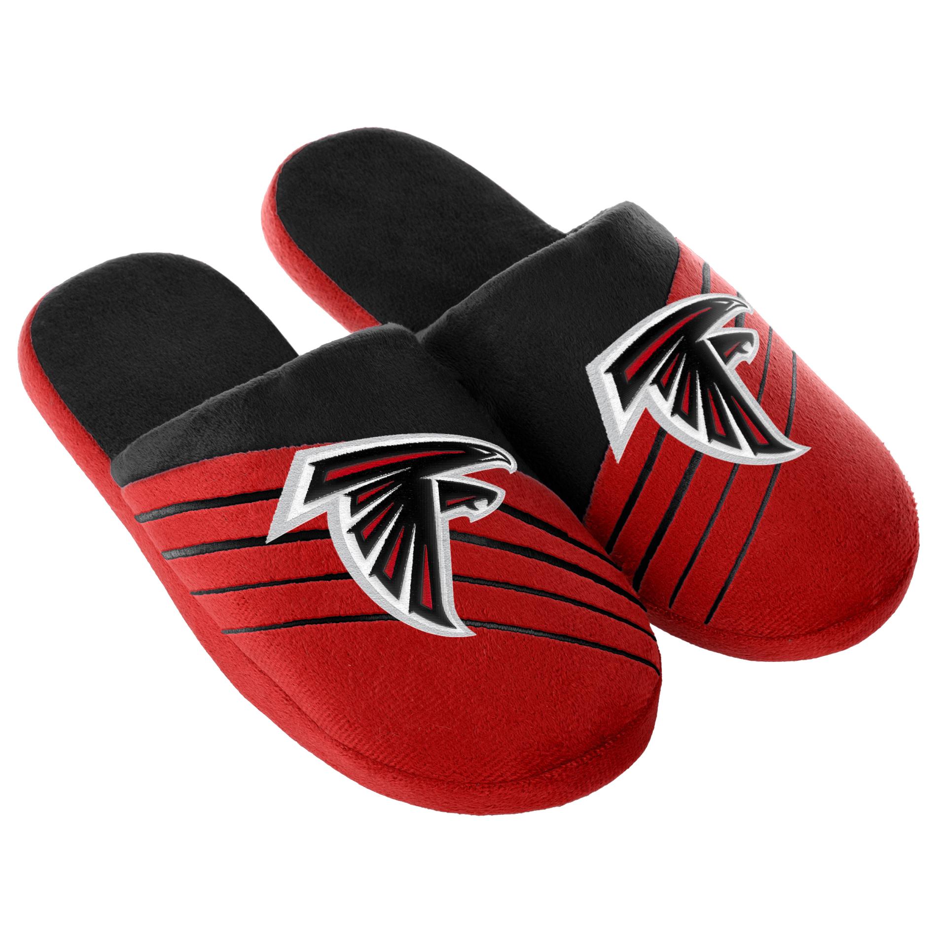 NFL Men's Atlanta Falcons Red/Black Slippers