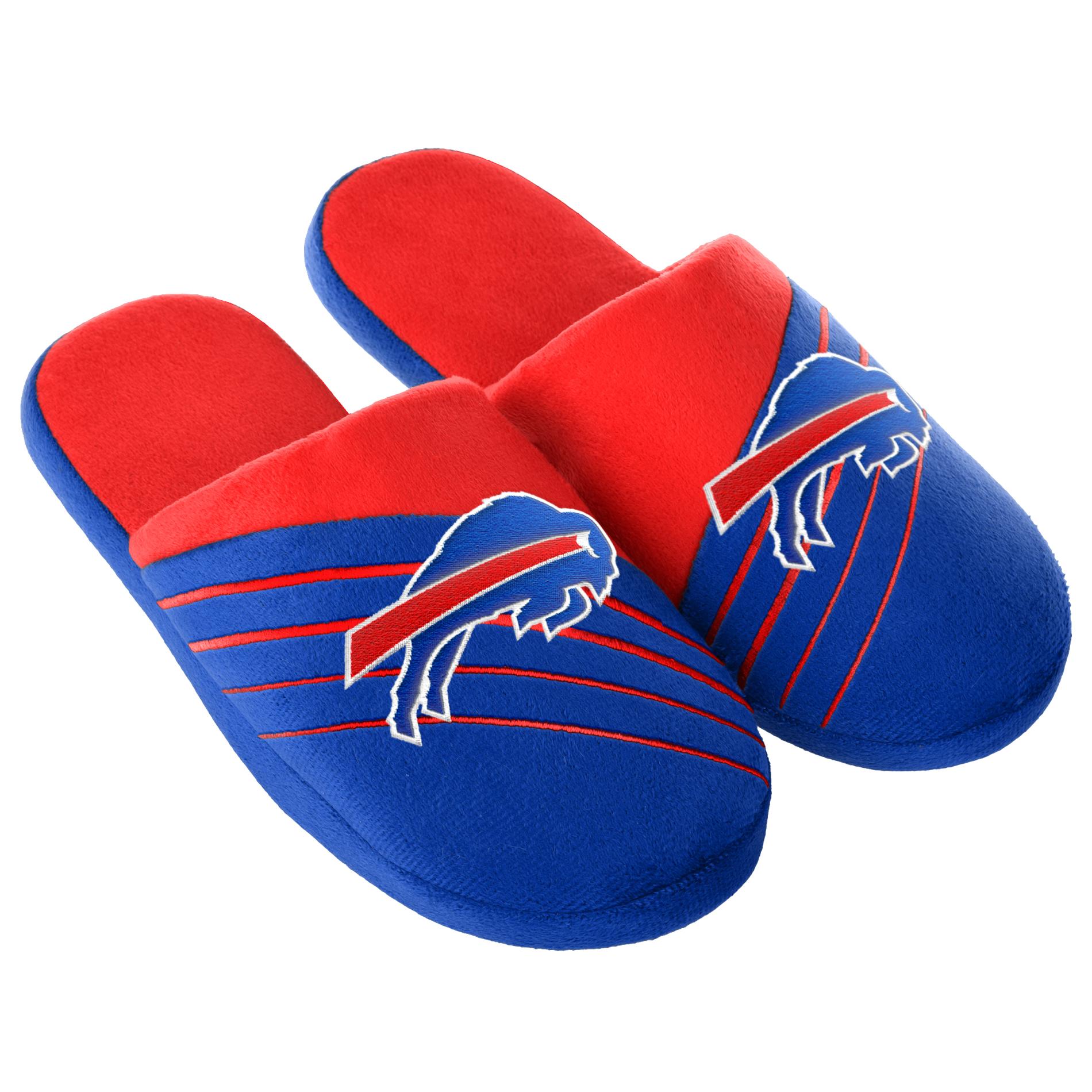 NFL Men's Buffalo Bills Blue/Red Slippers