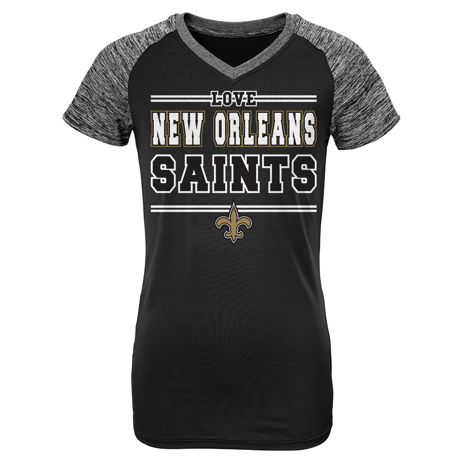 NFL Juniors' Raglan T-Shirt - New Orleans Saints