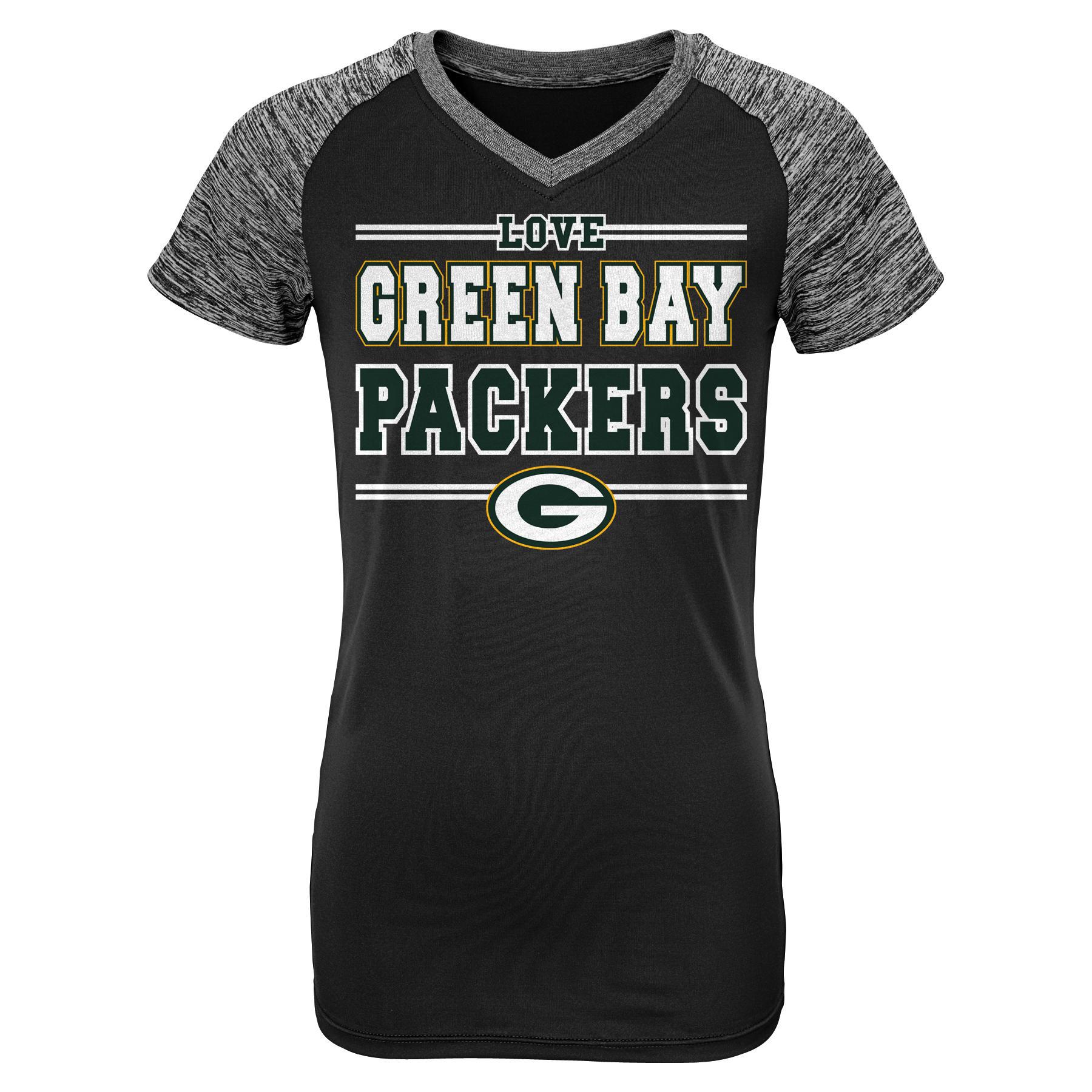 NFL Juniors' Raglan T-Shirt - Green Bay Packers