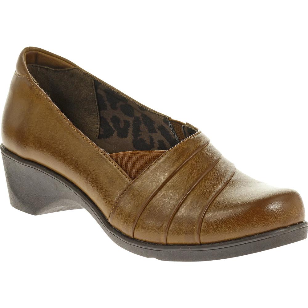Soft Style by Hush Puppies Women's Kambra Tan Wedge Loafer - Wide Width Available