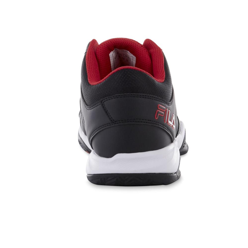 Fila Men's Bank Sneaker - Black/Red