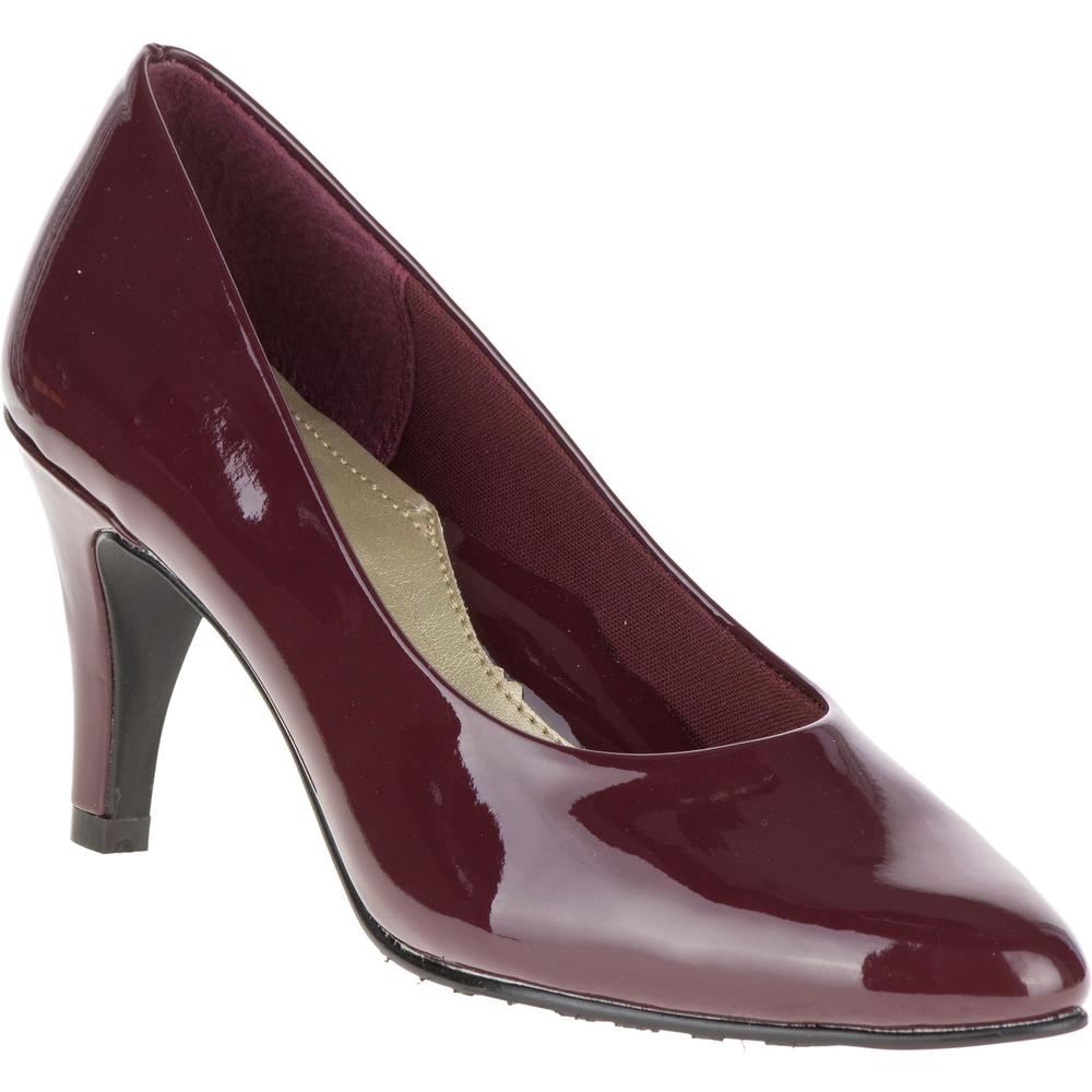Soft Style by Hush Puppies Women's Purple Mid-Heel Pump - Wide Width Available