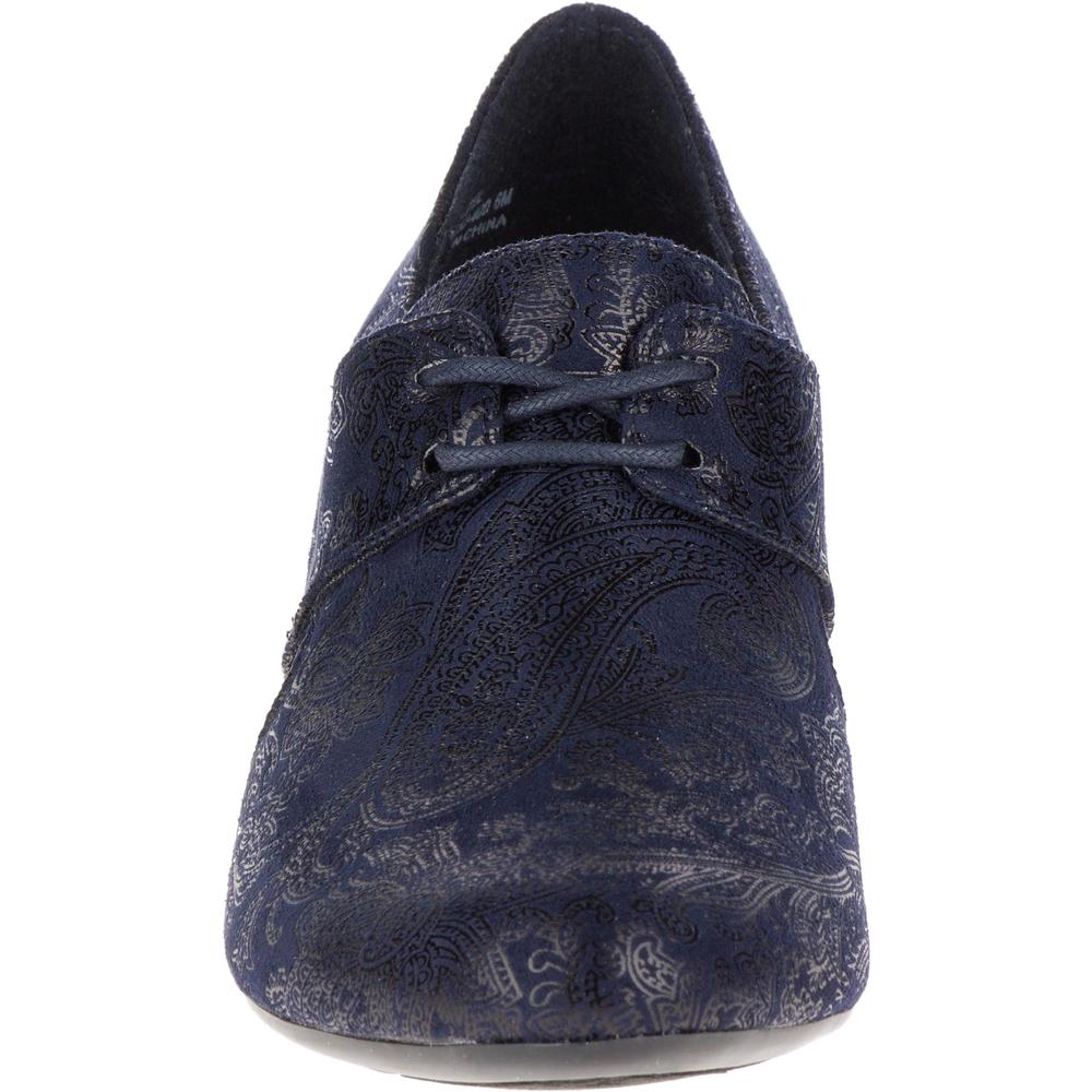 Soft Style by Hush Puppies Women's Gretel Navy/Paisley Ankle Bootie