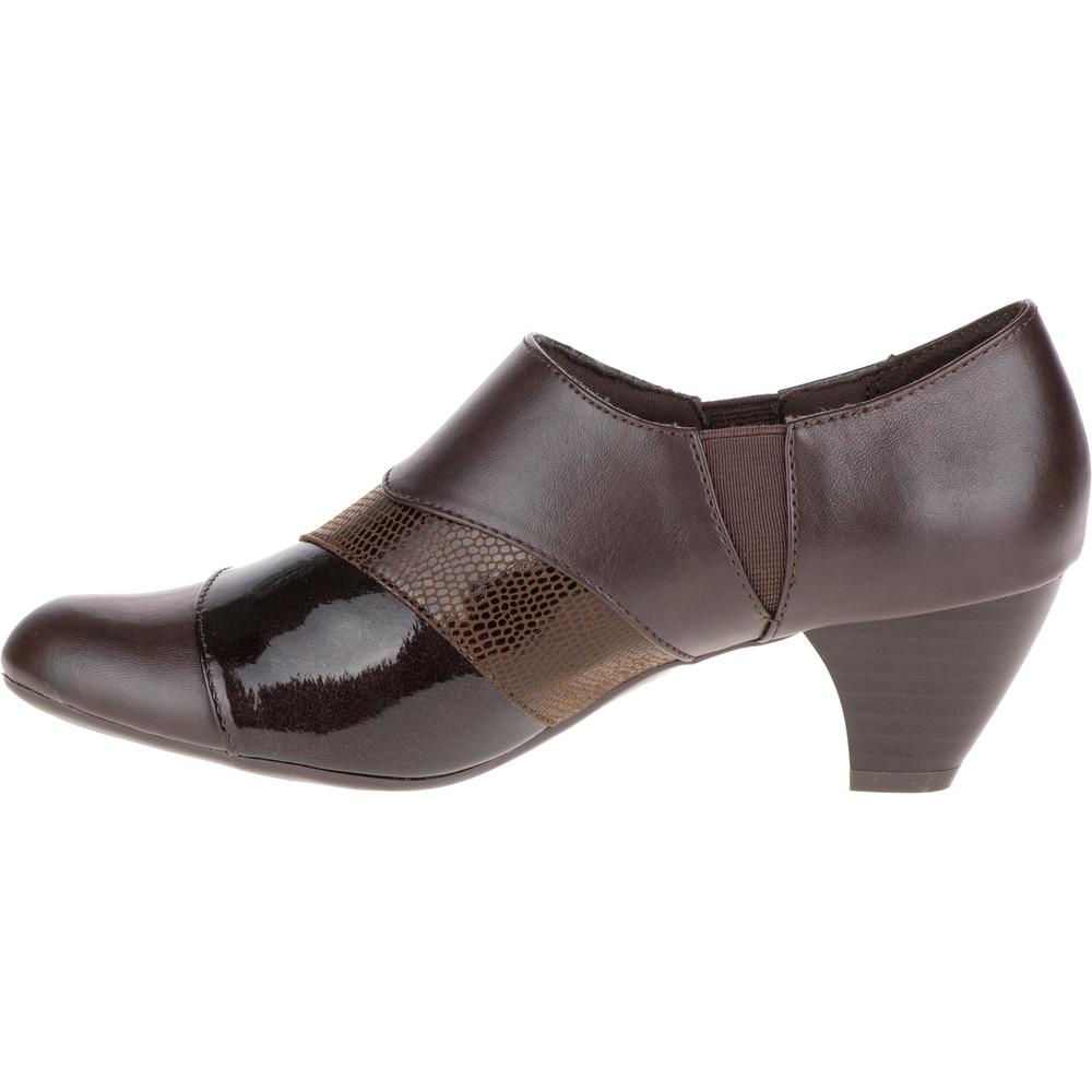 Soft Style by Hush Puppies Women's Geva Brown Ankle Bootie - Wide Width Available