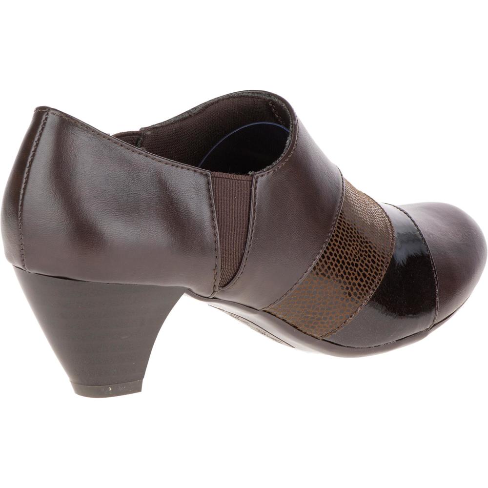 Soft Style by Hush Puppies Women's Geva Brown Ankle Bootie - Wide Width Available
