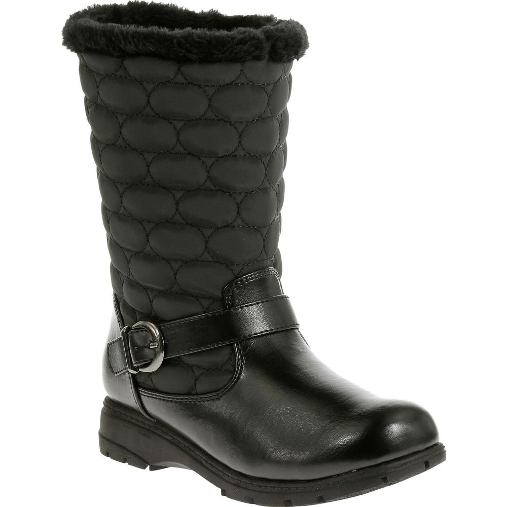 Soft Style by Hush Puppies Women's Pixie Wide Winter/Weather Boot - Black