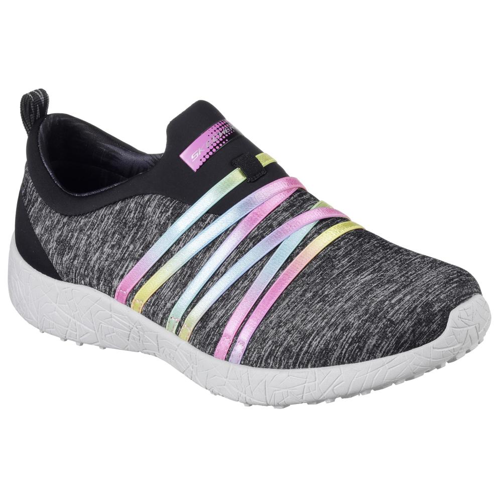 Skechers Women's Relaxed Fit Our Song Black/Multicolor Slip-On Shoe
