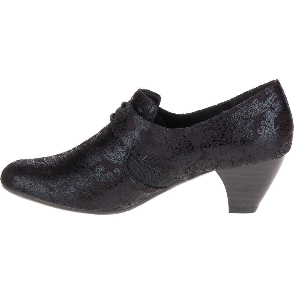 Soft Style by Hush Puppies Women's Gretel Black/Paisley Ankle Bootie