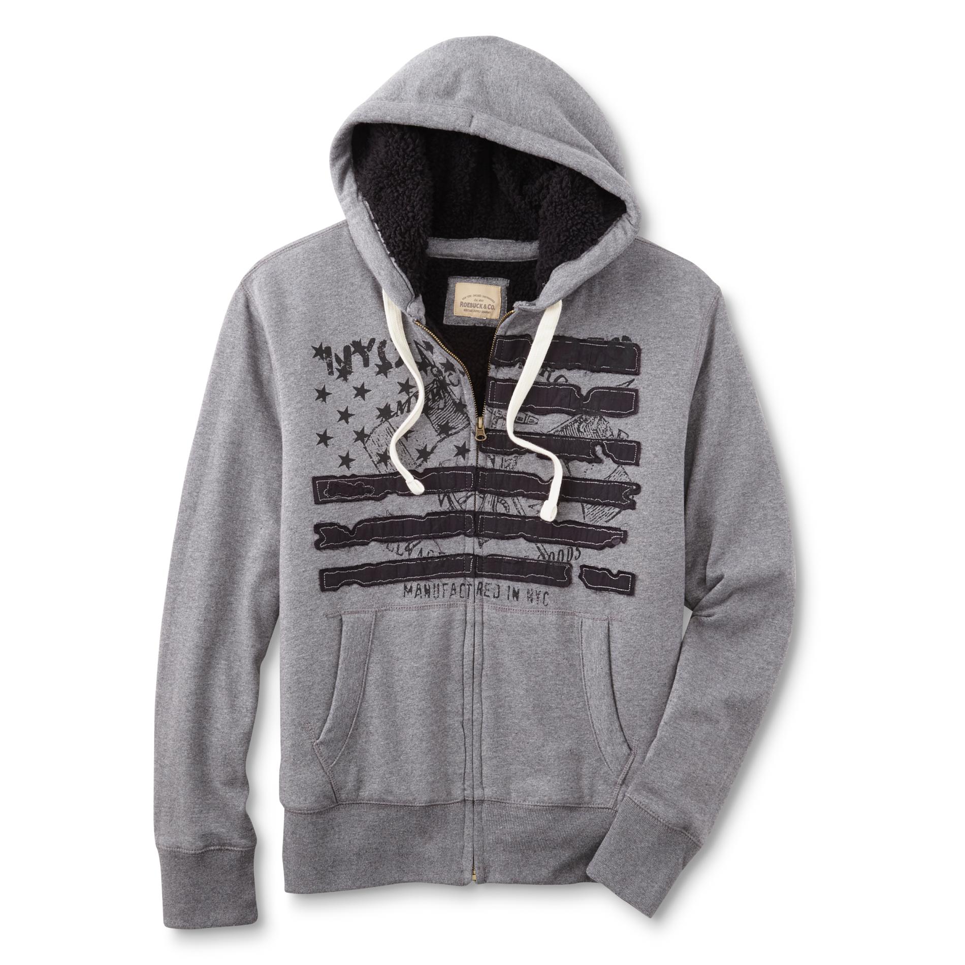 Roebuck & Co. Young Men's Graphic Hoodie Jacket - American Flag