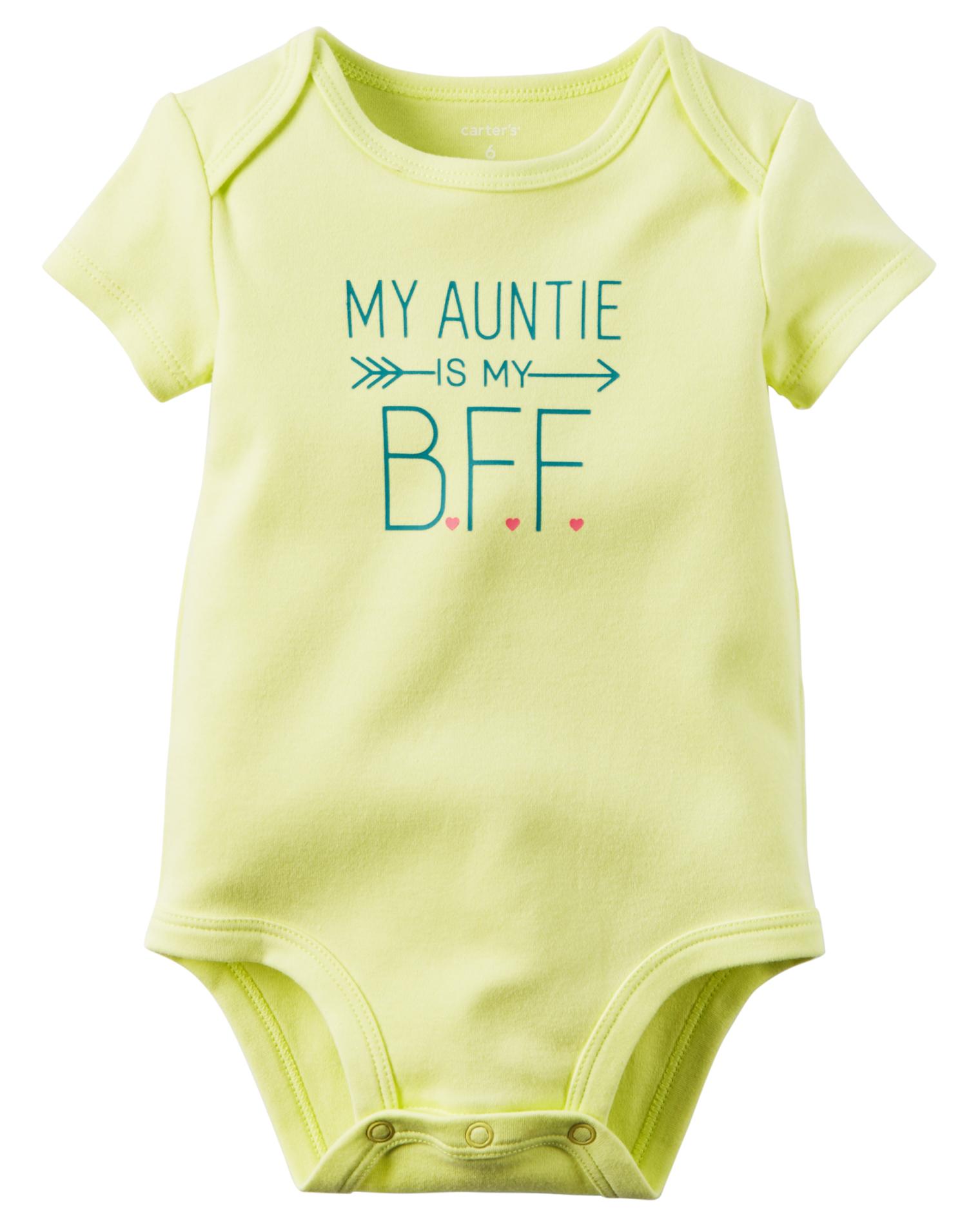 Carter's Newborn & Infant Girls' Graphic Bodysuit - Auntie