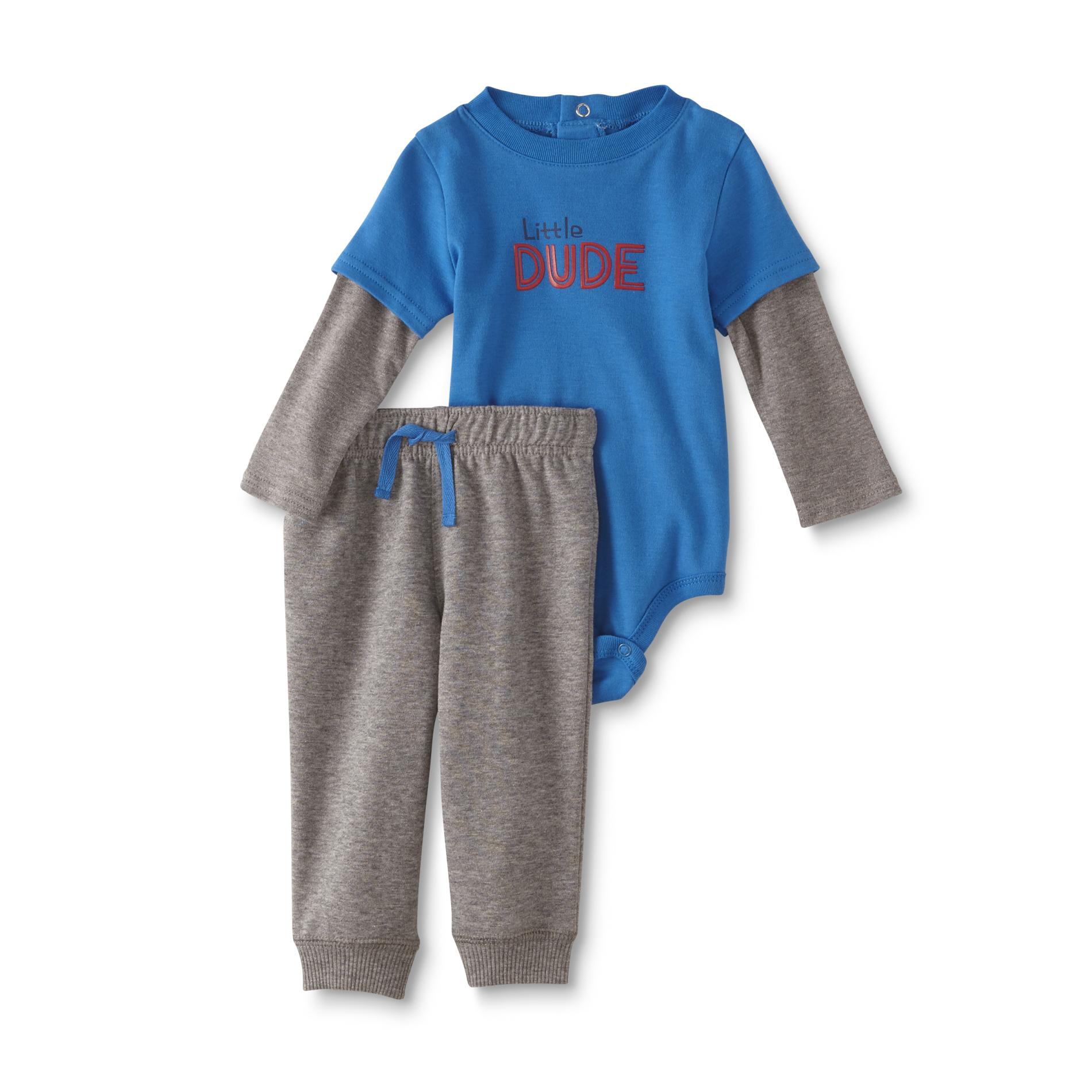 Small Wonders Newborn Boys' Bodysuit & Sweatpants