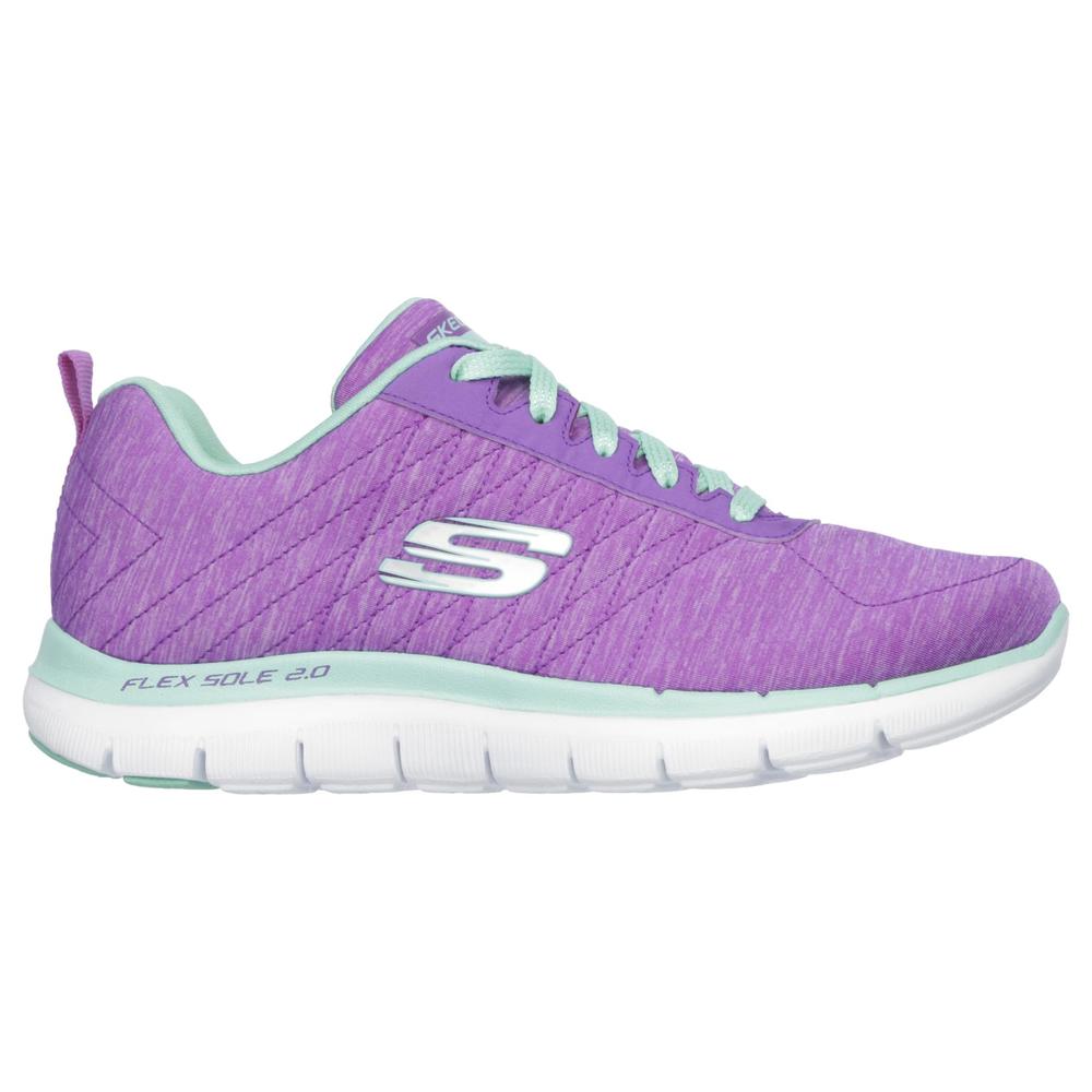 Skechers Women's Sport Flex Appeal 2.0 Athletic Shoe - Purple/Teal