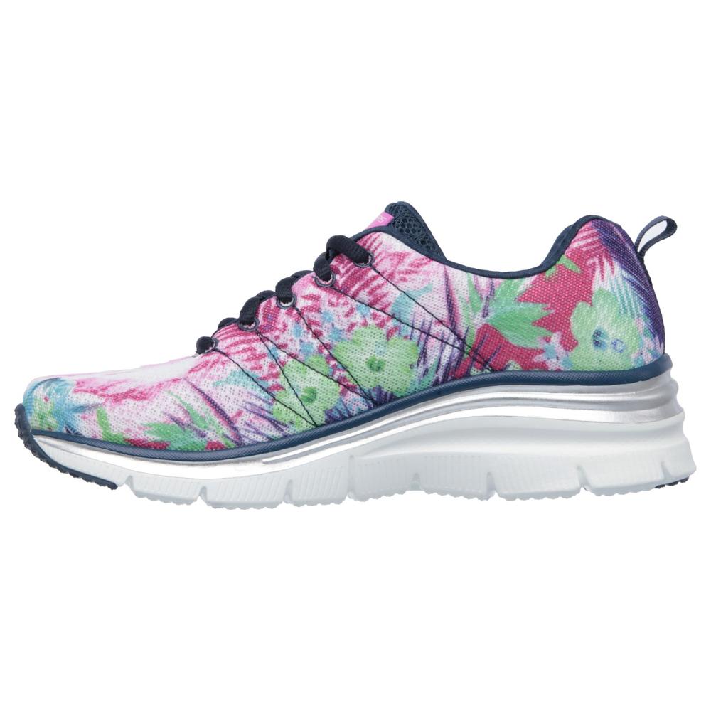 Skechers Women's Fashion Fit Spring Essential Navy/Floral Athletic Shoe
