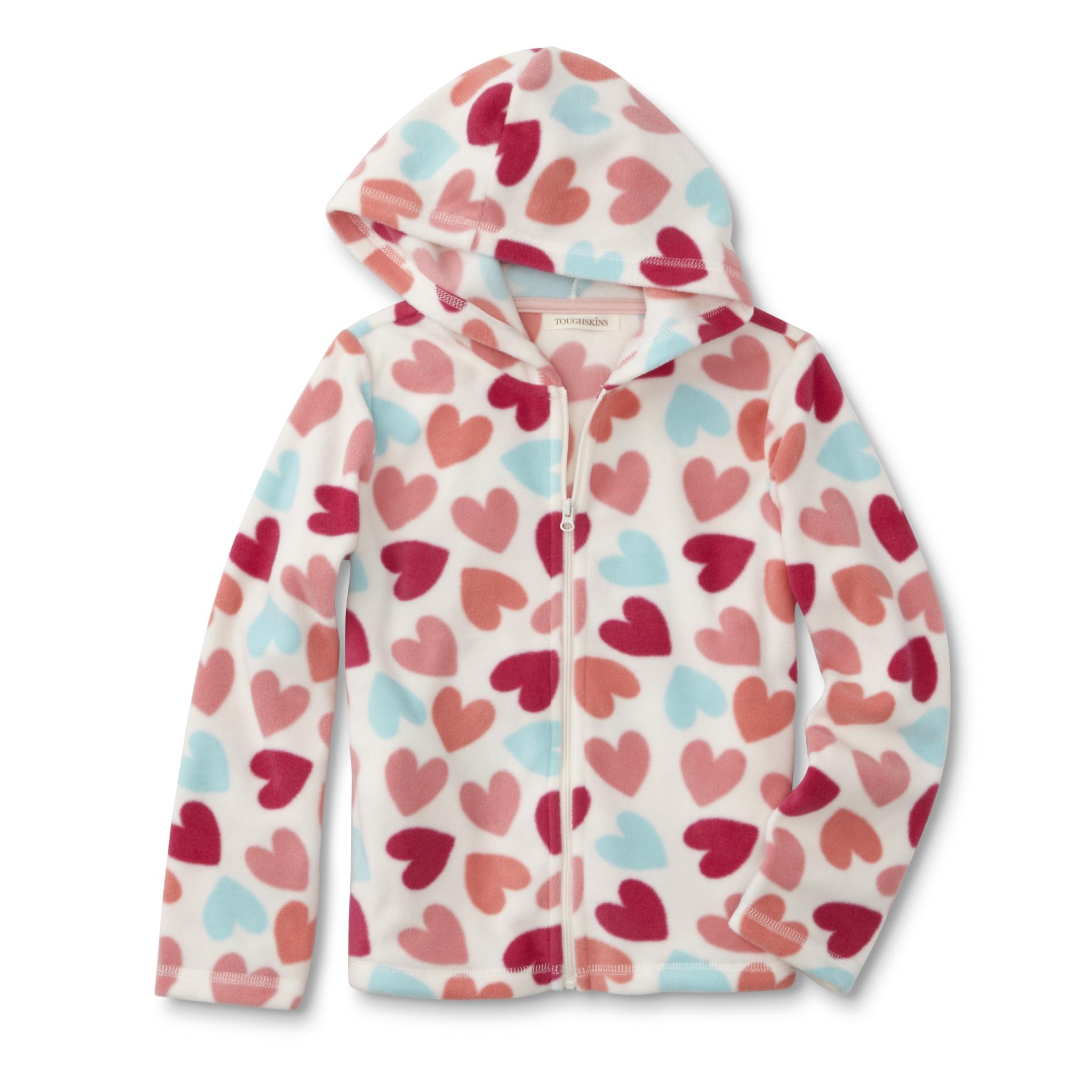 Toughskins Infant & Toddler Girls' Fleece Hoodie Jacket - Hearts