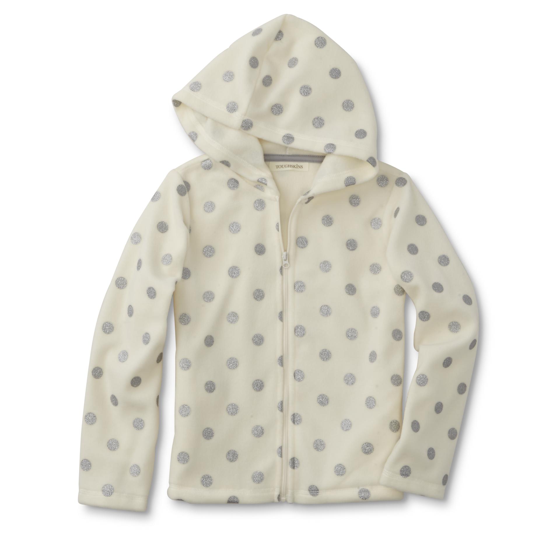 Toughskins Infant & Toddler Girls' Fleece Hoodie Jacket - Glitter Dots