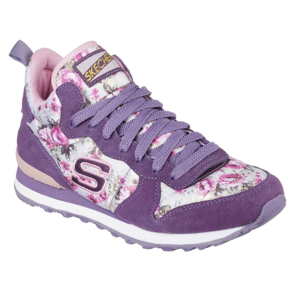 Skechers Women's Hollywood Rose Athletic Shoe - Purple Floral