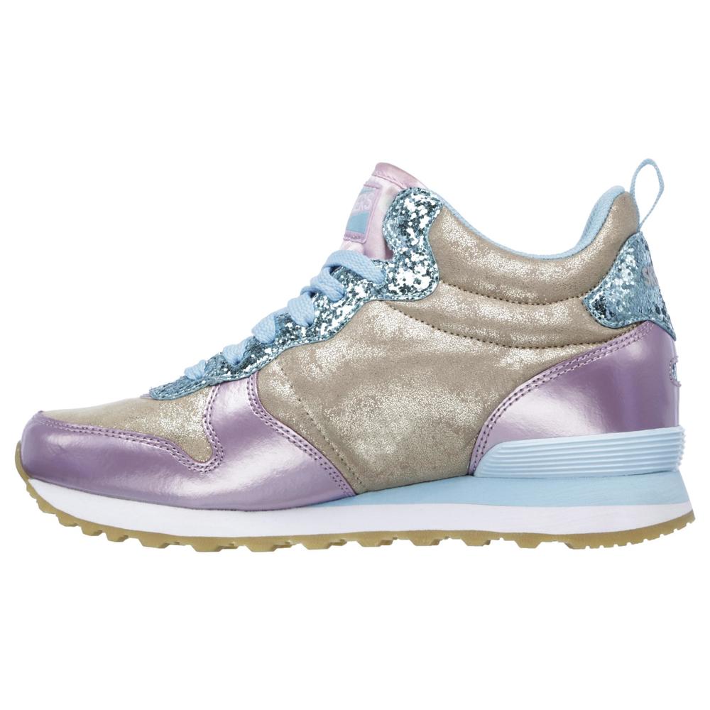 Skechers Women's Glitter Girl Athletic Shoe - Gold/Lavender/Lt Blue