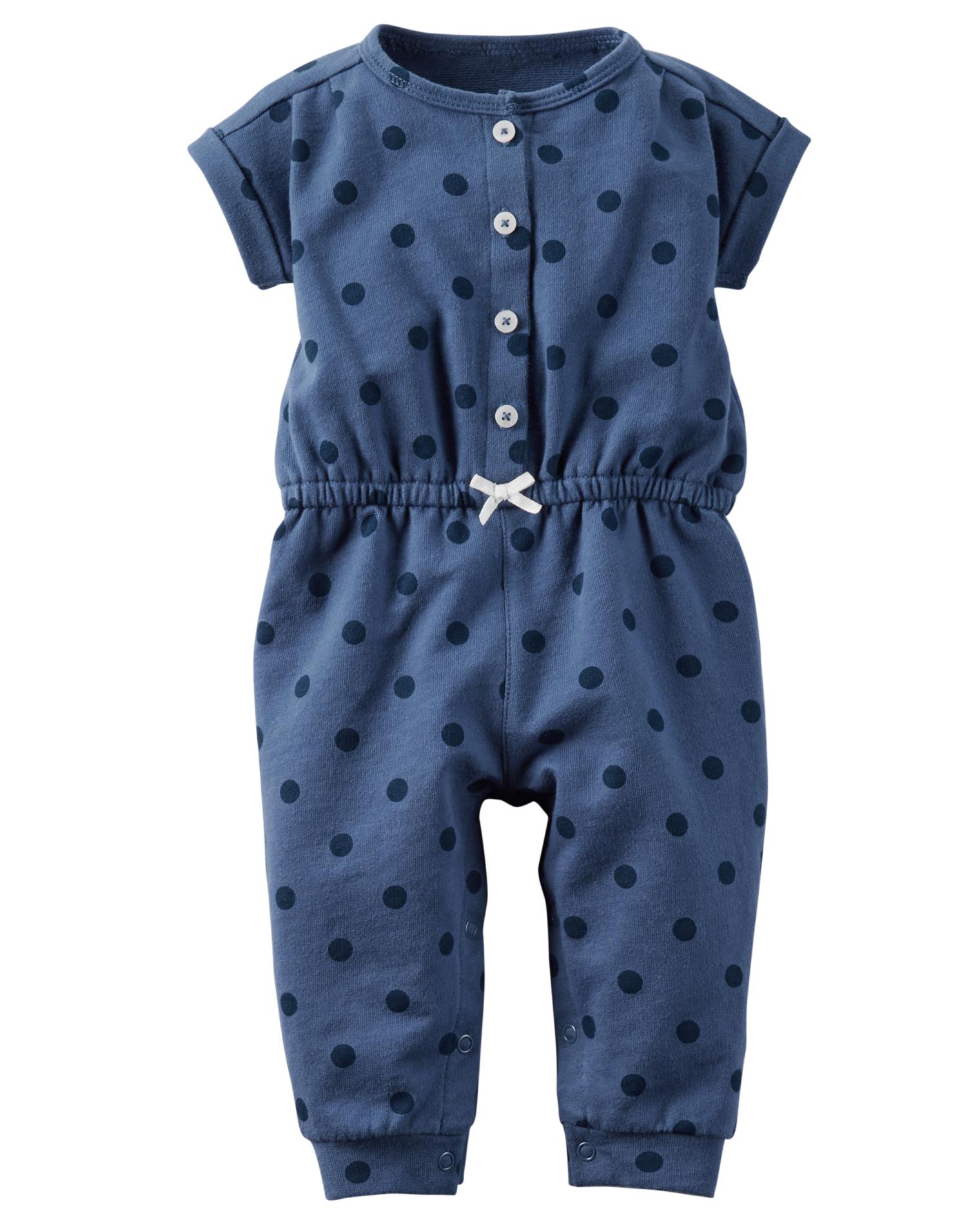 Carter's Newborn & Infant Girls' Jumpsuit - Polka Dot