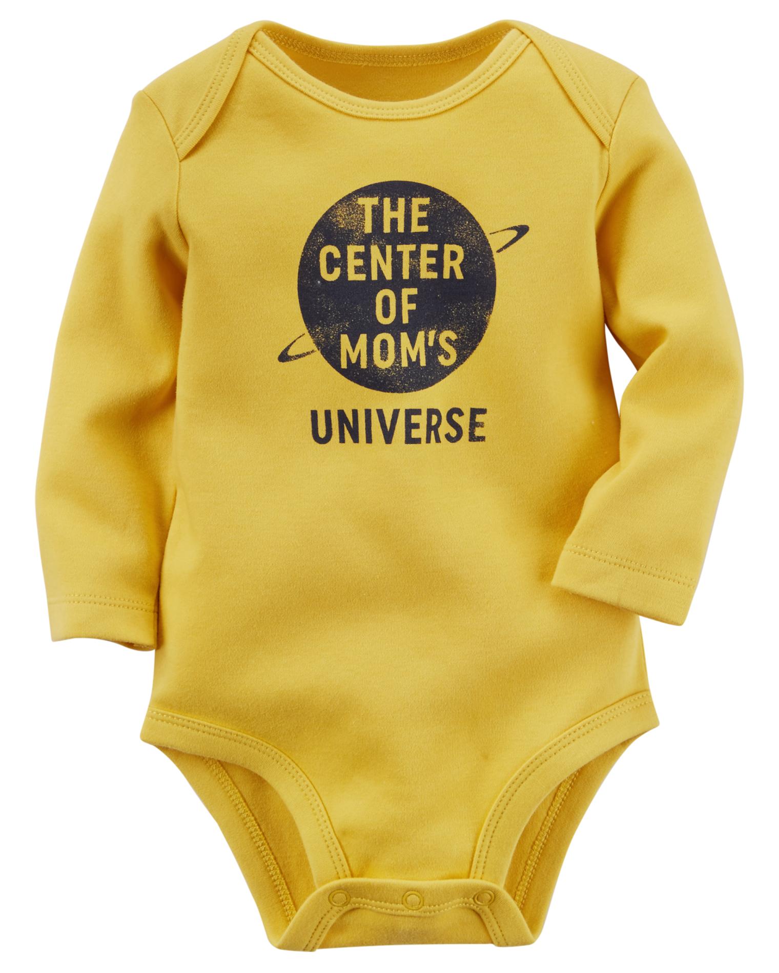 Carter's Newborn & Infant Boys' Long-Sleeve Bodysuit - Mom's Universe