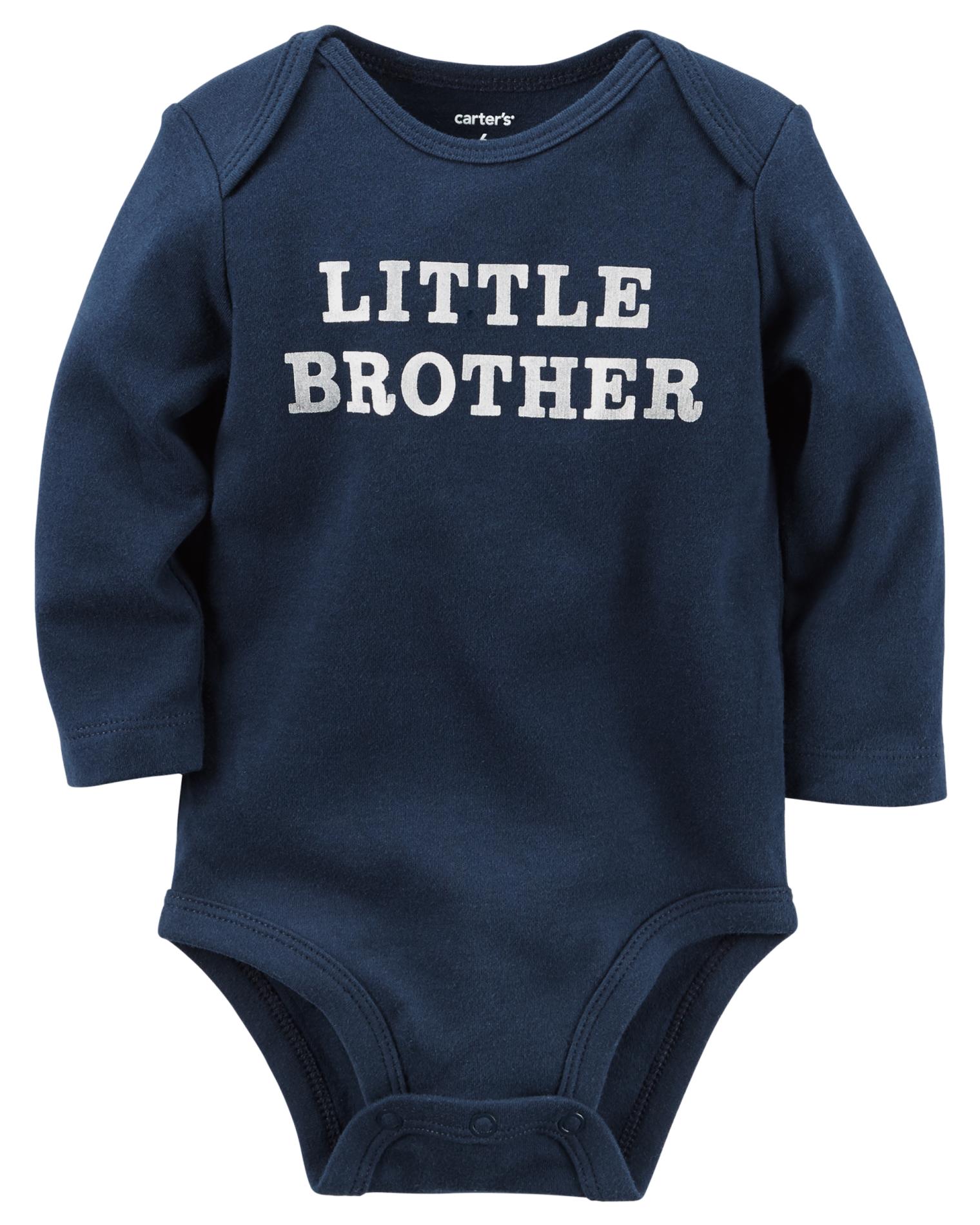 Carter's Newborn & Infant Boys' Long-Sleeve Bodysuit - Little Brother