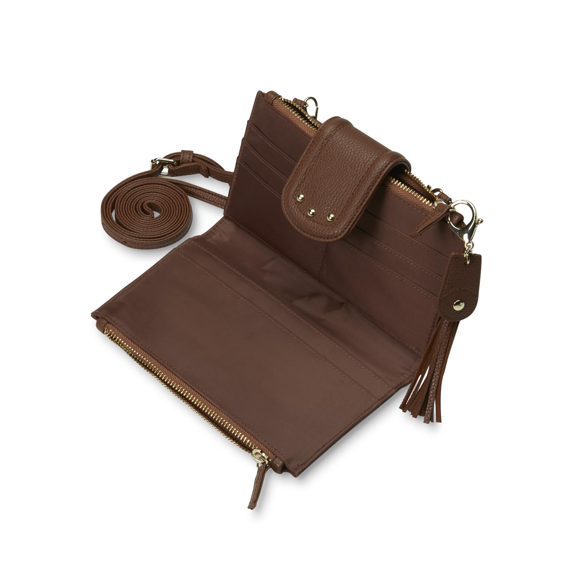 Beige leren clutch met voorvak DR Amsterdam | Stuivenga Lederwaren Delft
