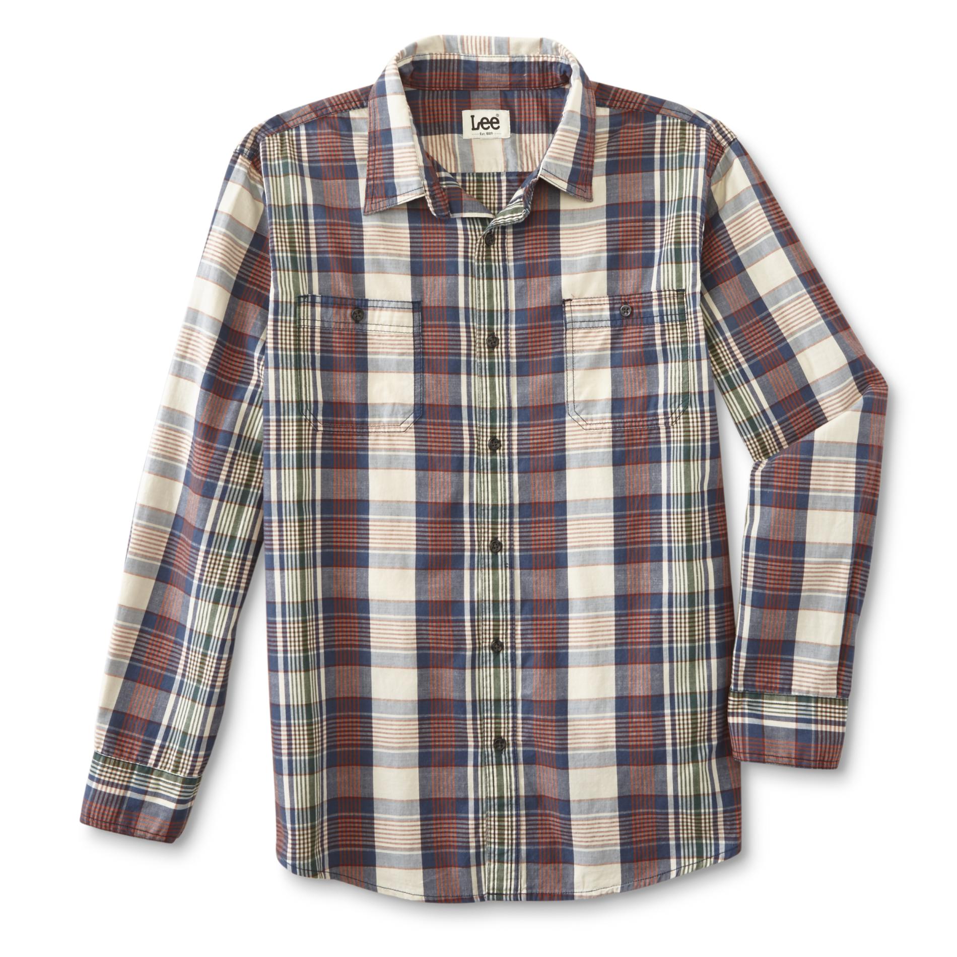 LEE Men's Button-Down Shirt - Plaid