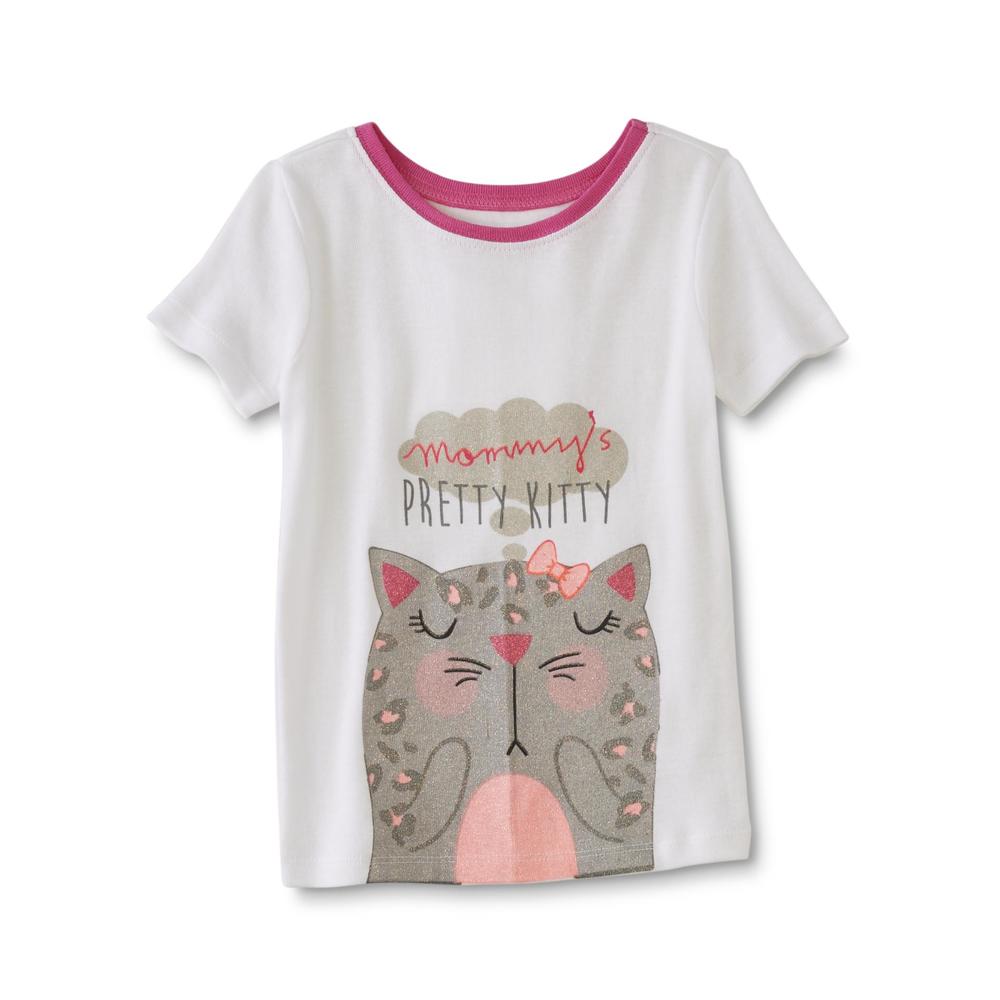 WonderKids Infant & Toddler Girls' Pajama Top & Shorts - Pretty Kitty