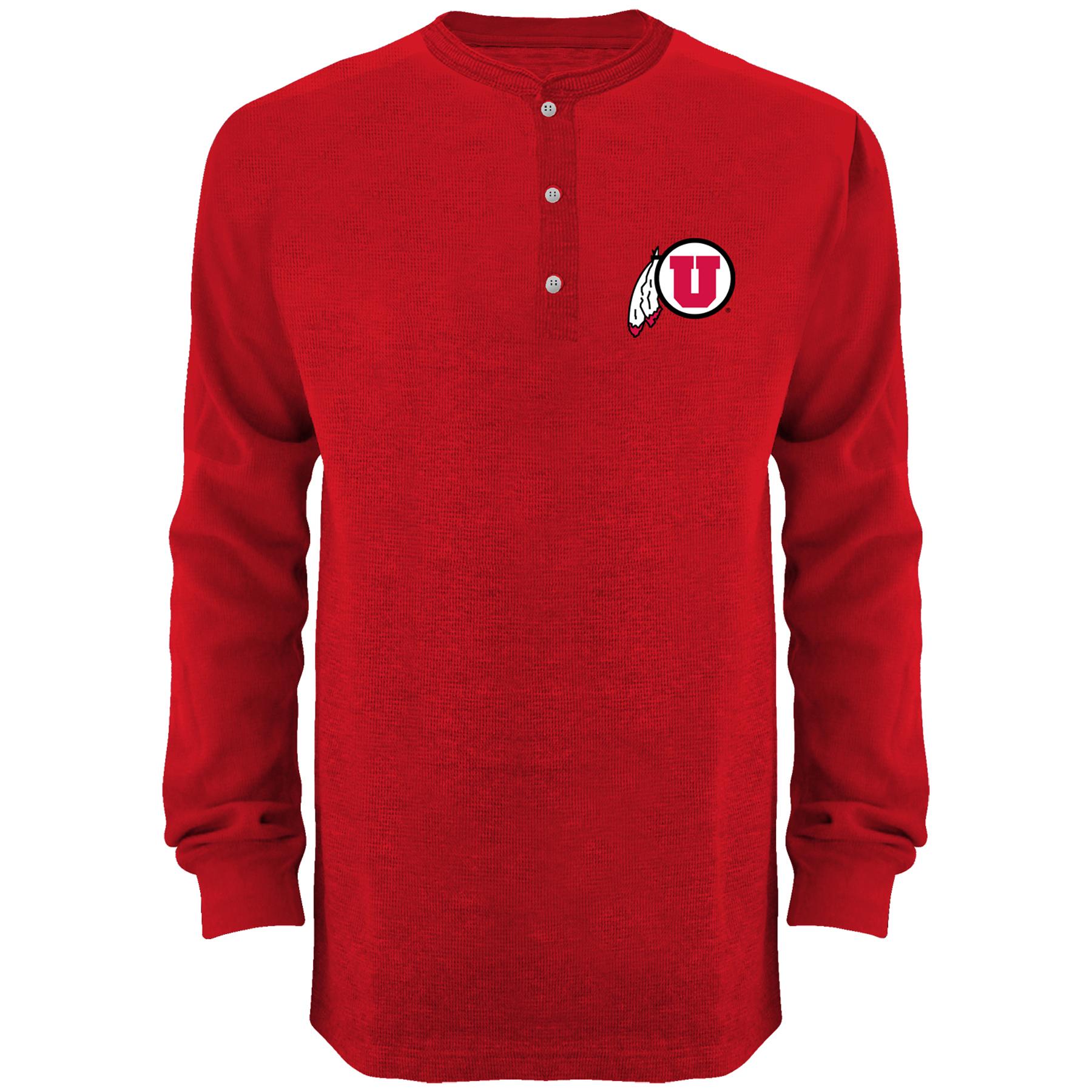 NCAA Men's Henley Shirt - University of Utah Utes