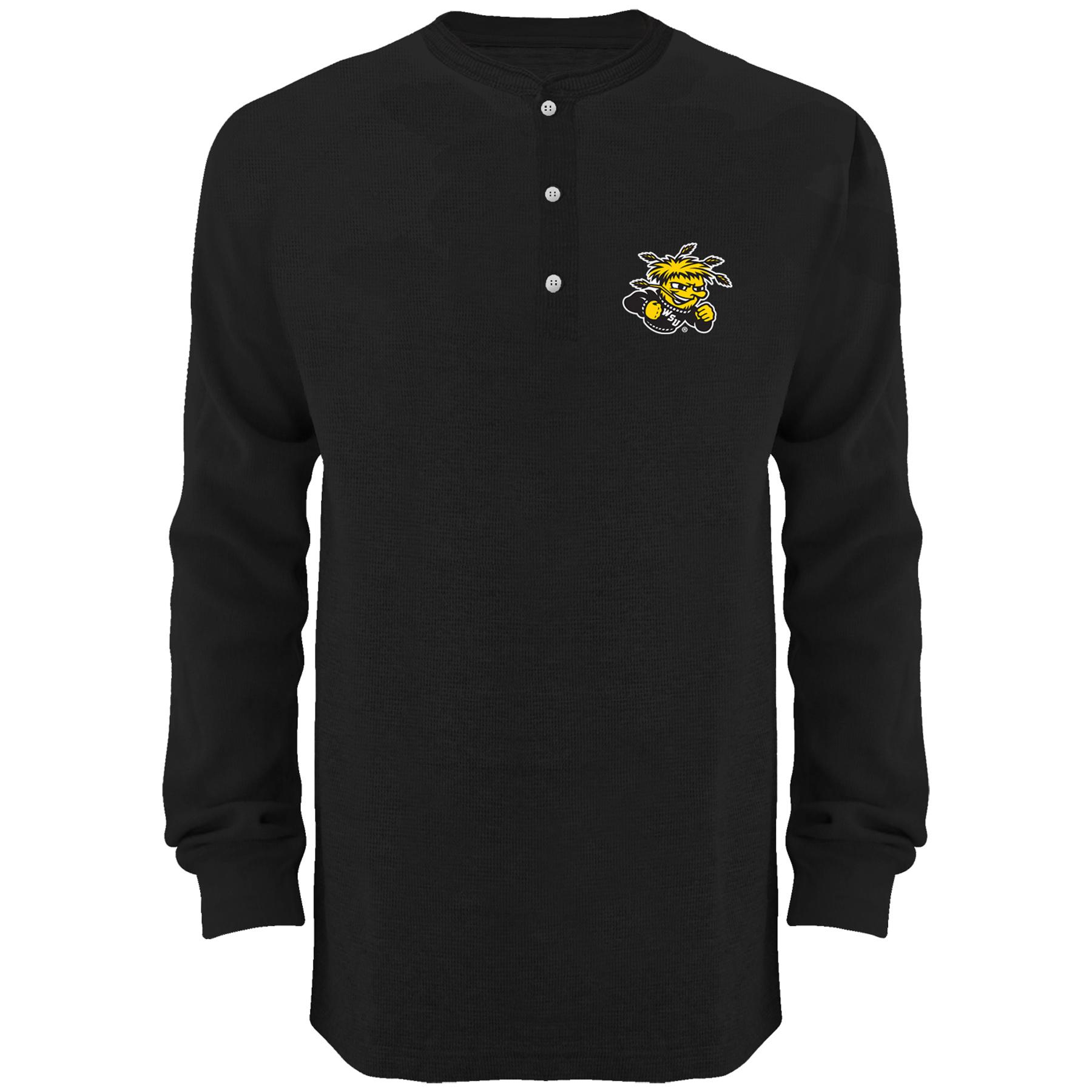 NCAA Men's Henley Shirt - Wichita State University Shockers