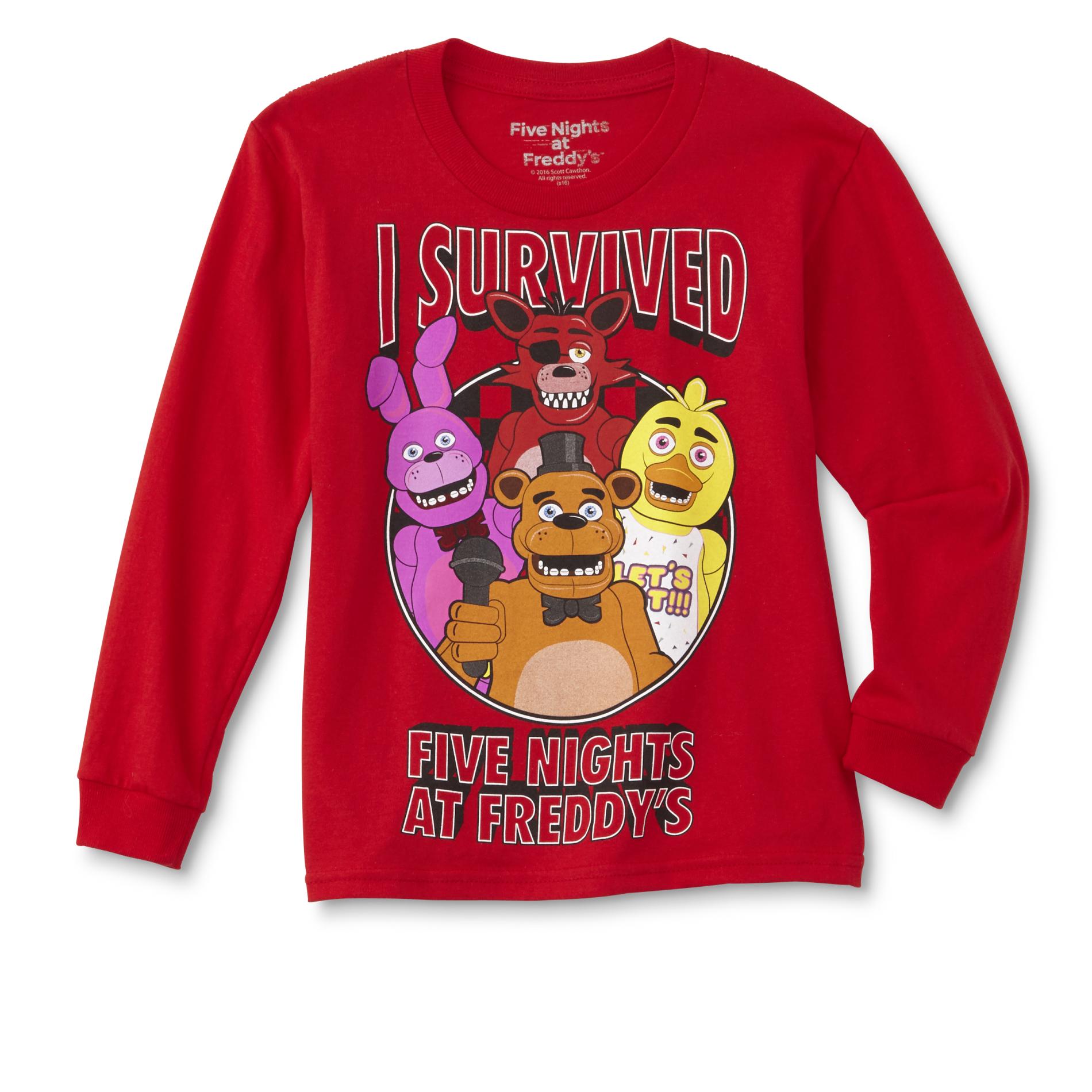 Five Nights at Freddy's Boys' Graphic T-Shirt - I Survived