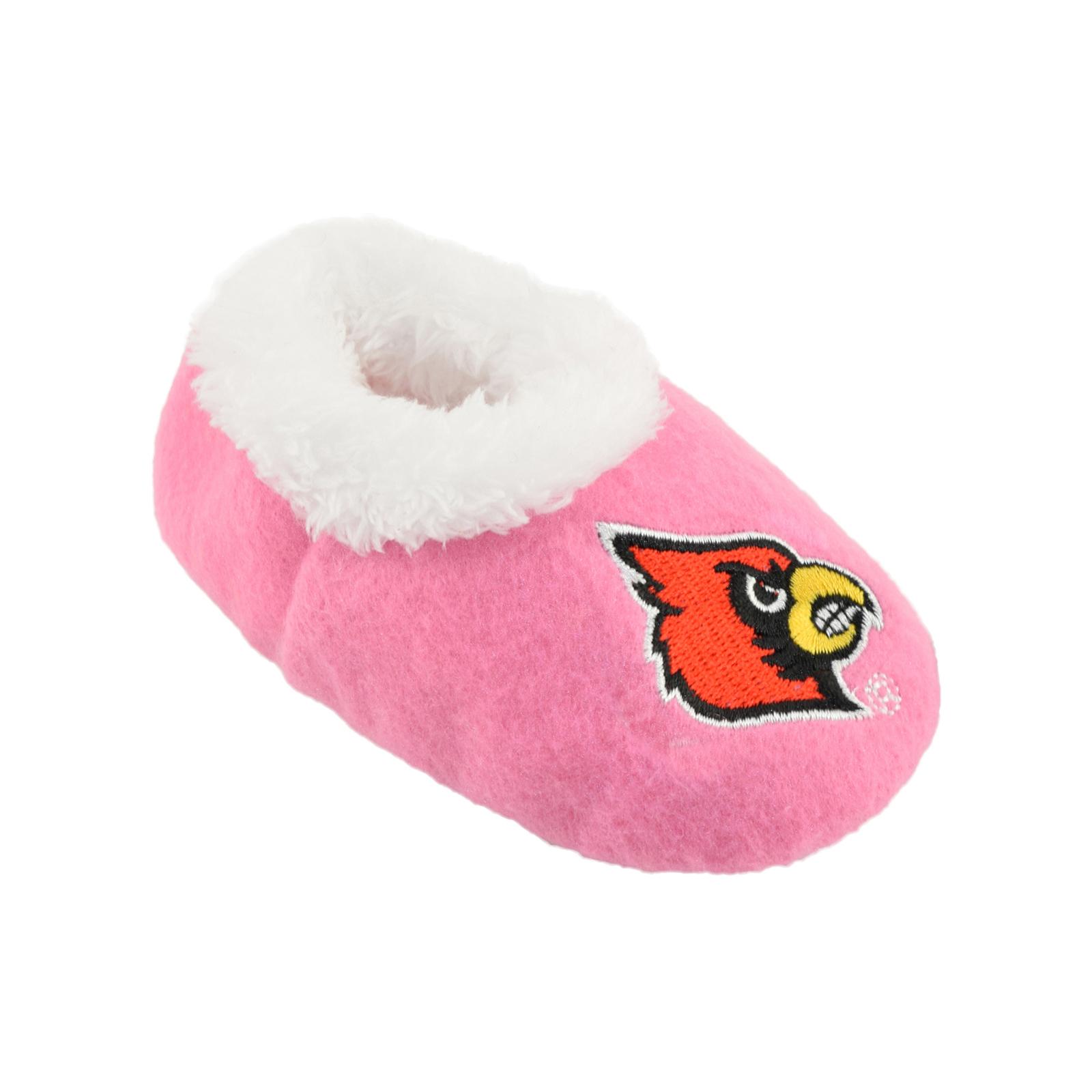 NCAA Baby Girls' University of Louisville Cardinals Pink Slipper