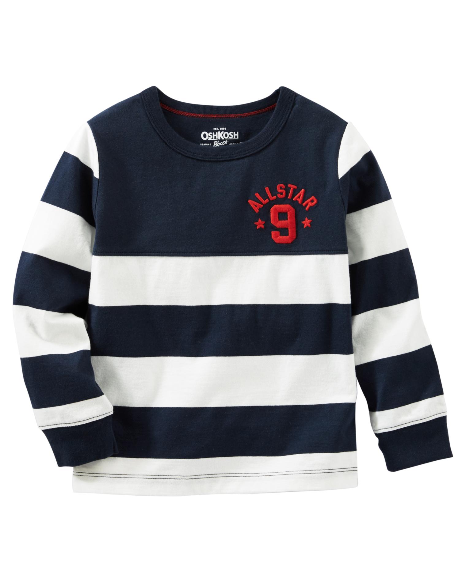 OshKosh Boys' Rugby T-Shirt - Striped