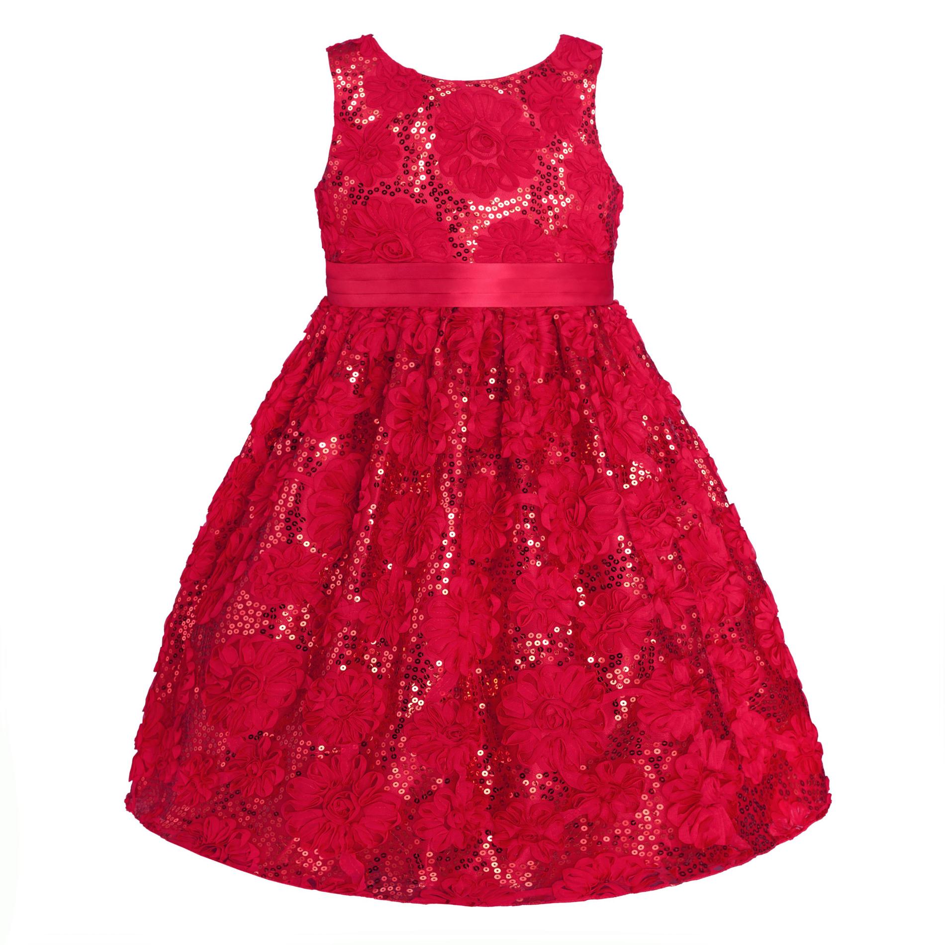 American Princess Girl's Sequin Occasion Dress