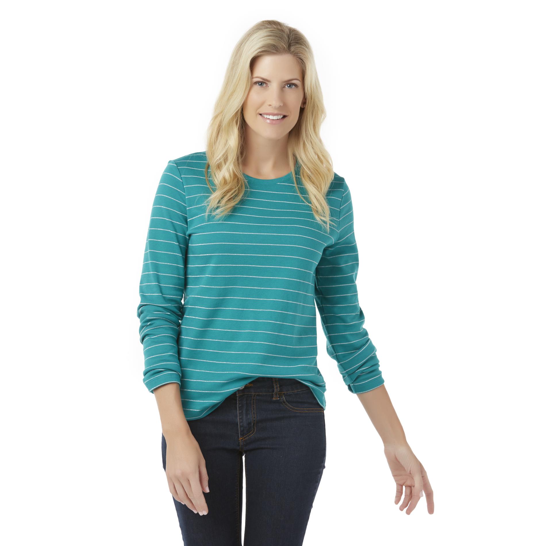 Laura Scott Women's Long-Sleeve T-Shirt - Striped