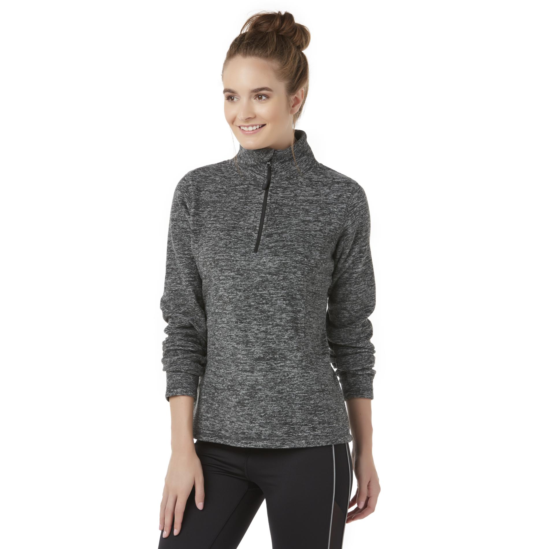 Everlast&reg; Women's Quarter-Zip Fleece Pullover - Marled