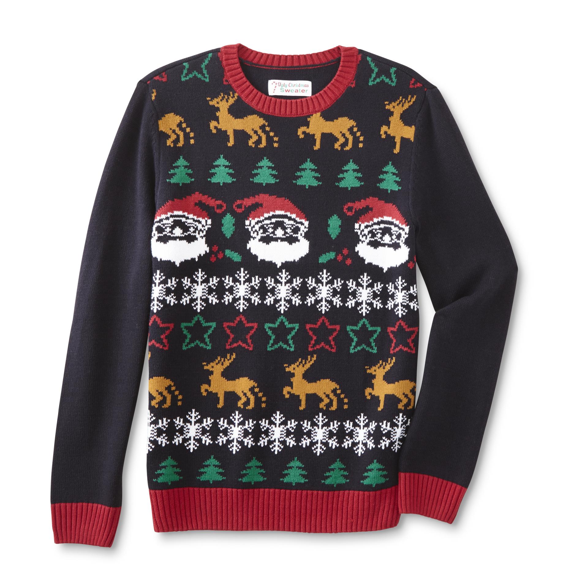 Young Men's Ugly Christmas Sweater - Fair Isle