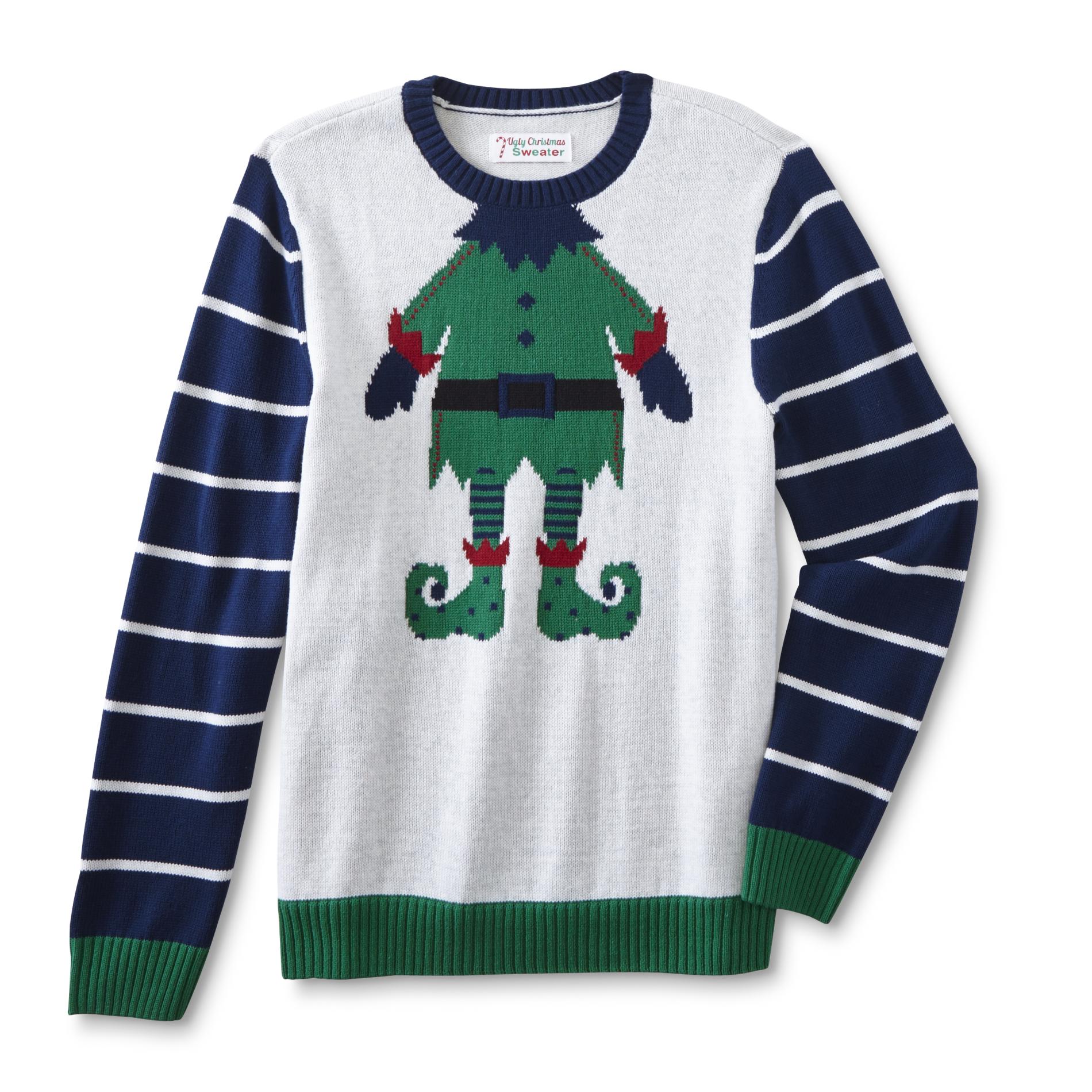 Young Men's Ugly Christmas Sweater - Elf
