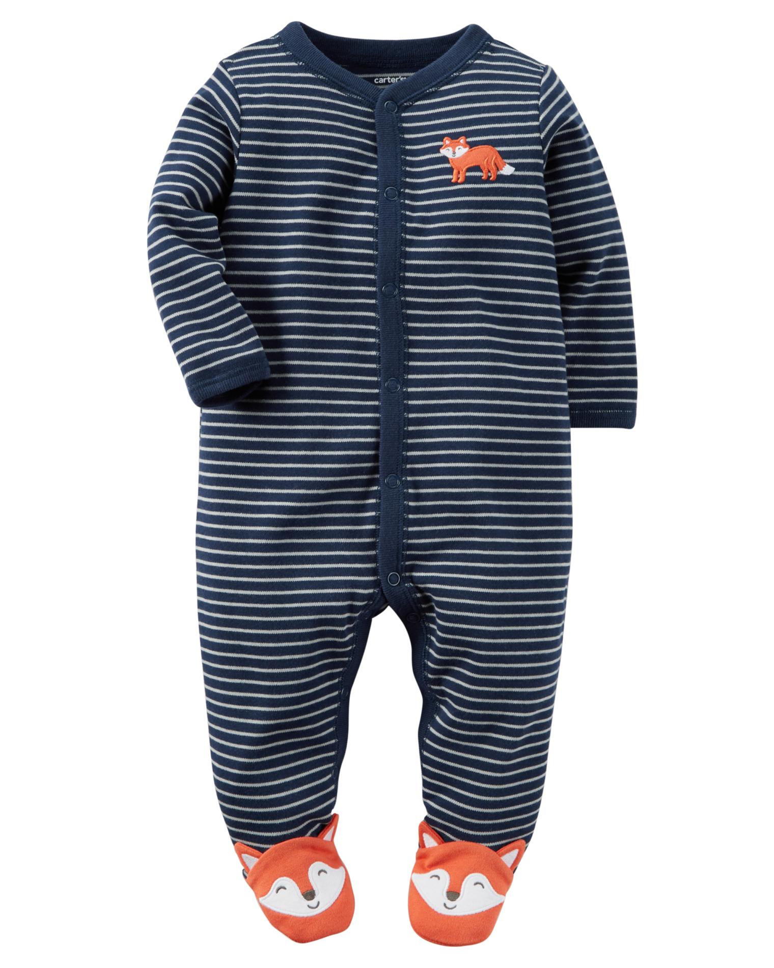 Carter's Newborn Boys' Sleeper Pajamas - Fox