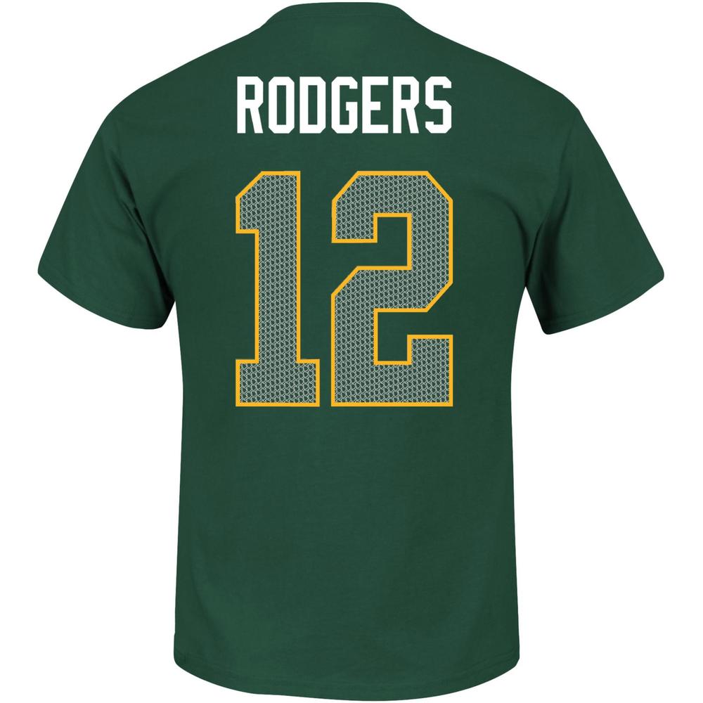 NFL Men's Crew Neck T-Shirt - Green Bay Packers Aaron Rodgers
