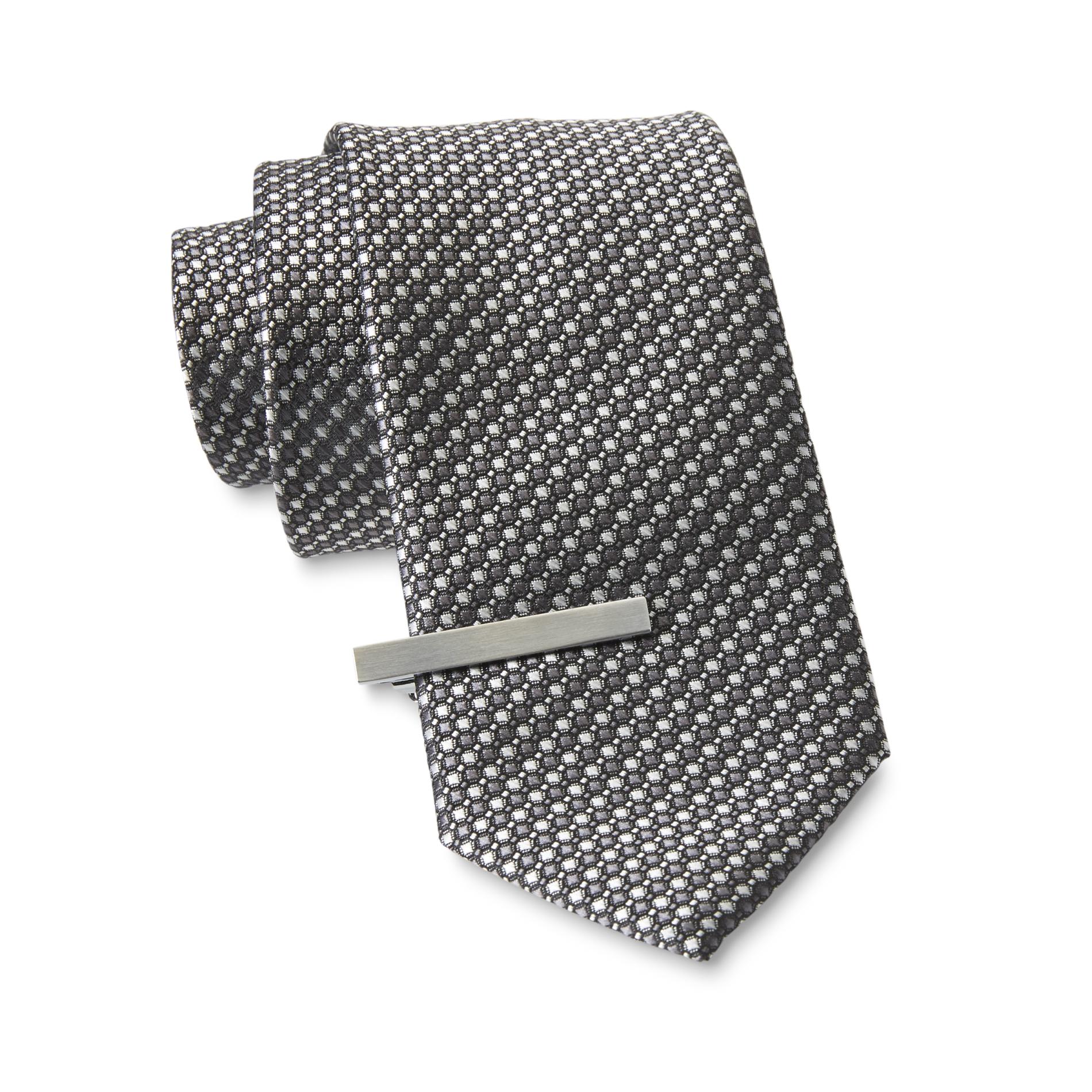 Structure Men's Necktie & Tie Bar - Dot