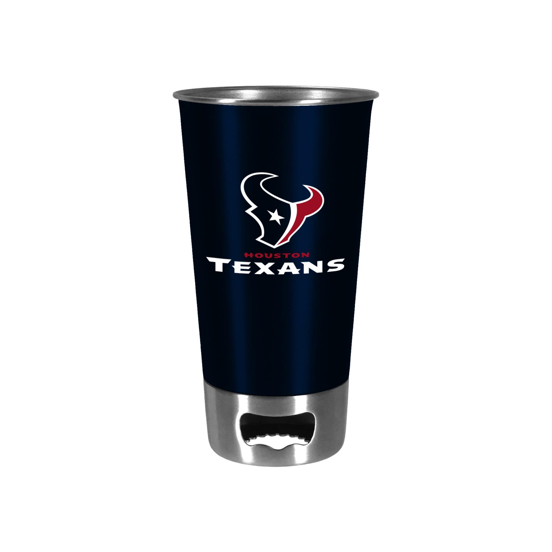 NFL Stainless Steel Pint Cup - Houston Texans, Silver NFL Stainless Steel Pint Cup - Houston Texans, Silver